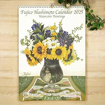 Amazon | 橋本不二子 2025年 カレンダー 壁掛け 書き込み LL CAL