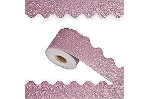 65Feet Pink Scalloped Bulletin Board Borders