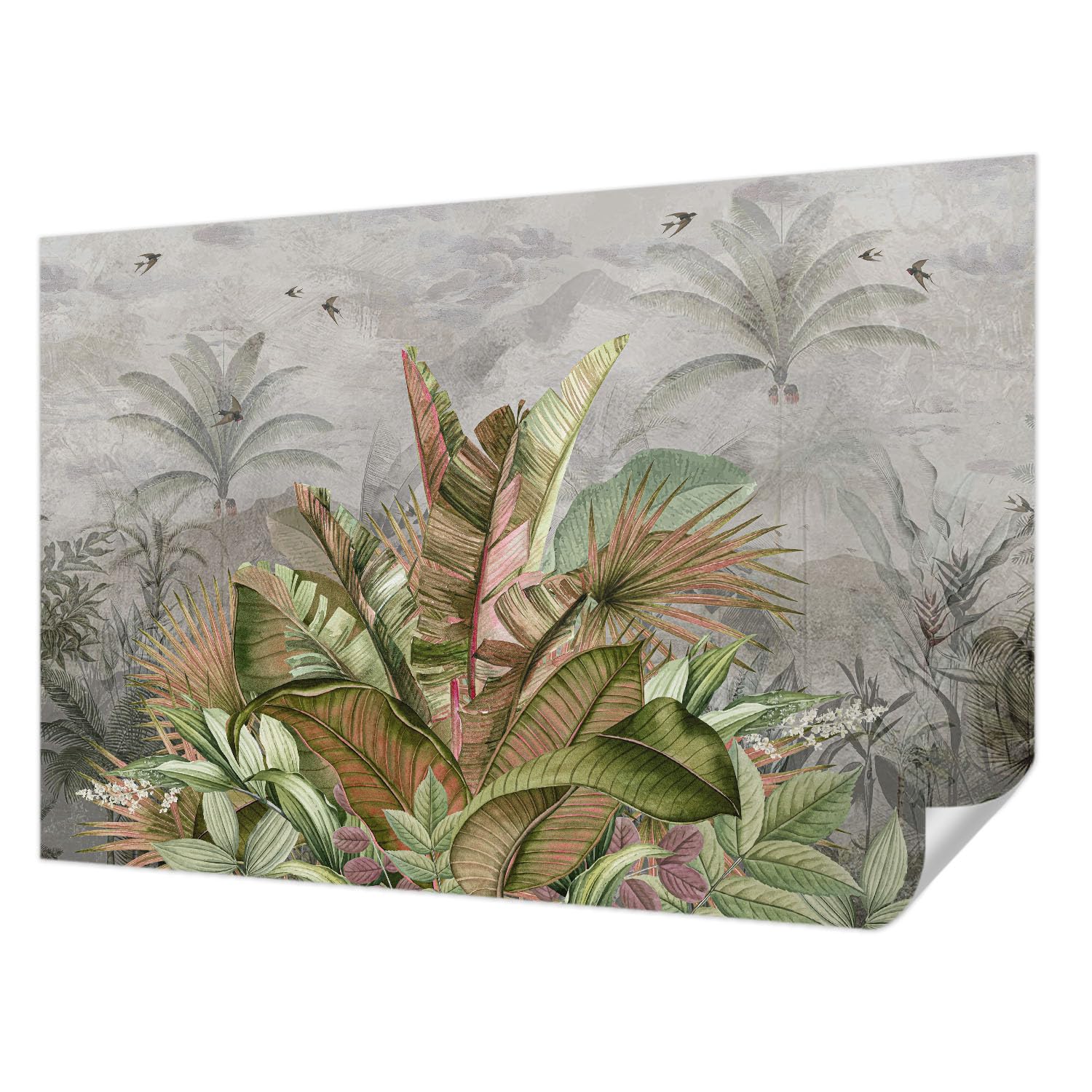 Papier peint autocollant jungle exotique Tulup 104x70 cm