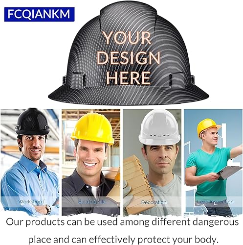 Miniatura 5 de Casco duro personalizado con suspensión, construcción ajustable de trinquete, personaliza el sombrero duro, añade tulogotipotextofoto