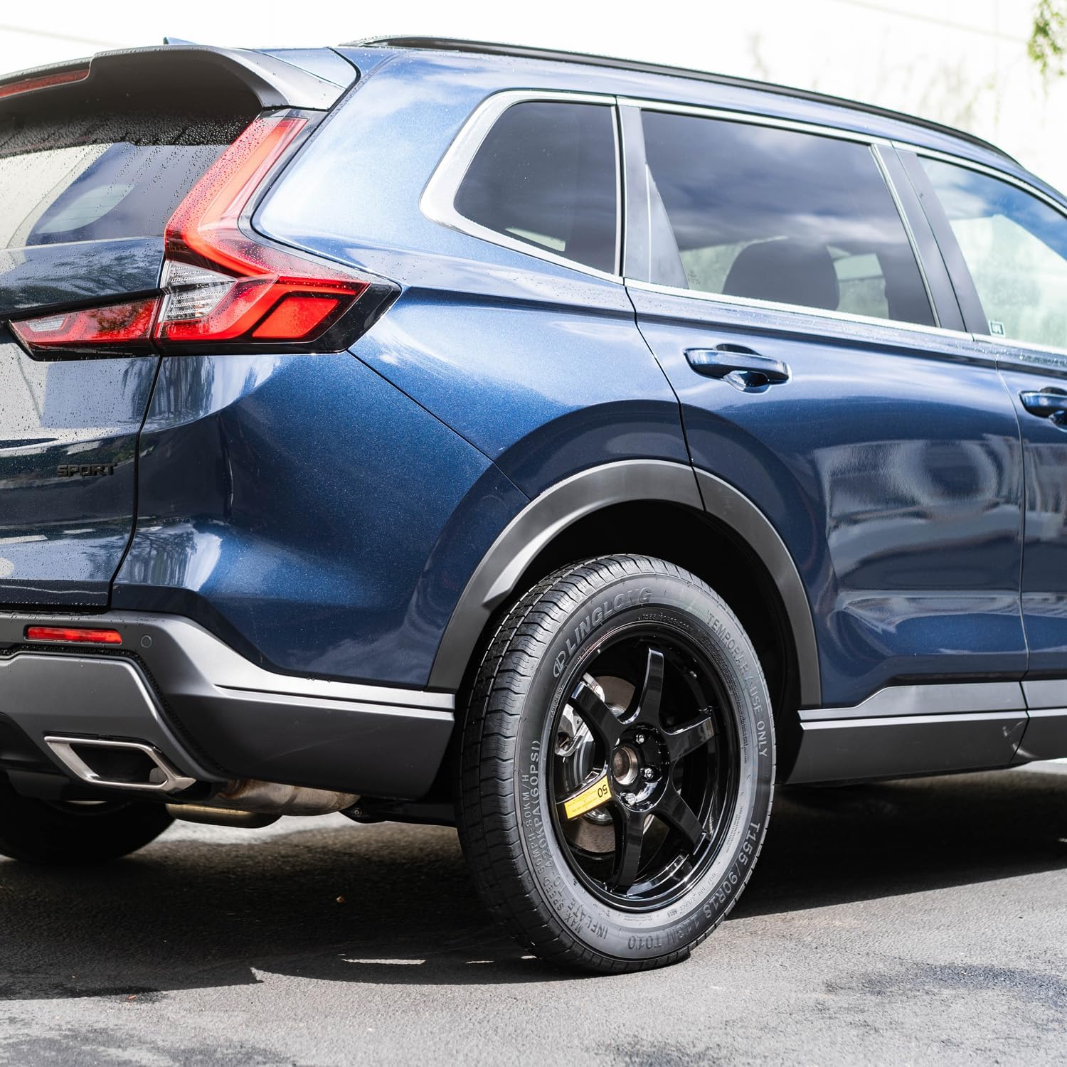 StanceMagic Spare Wheel and Tire Kit Compatible with Honda CRV CR-V (2020+), 18x4 Rim, 5x114.3, 64.1mm Bore, Ball Seat, Temporary Spare Tire, Carrying Bag, Also Compatible with Acura RDX (2016+)