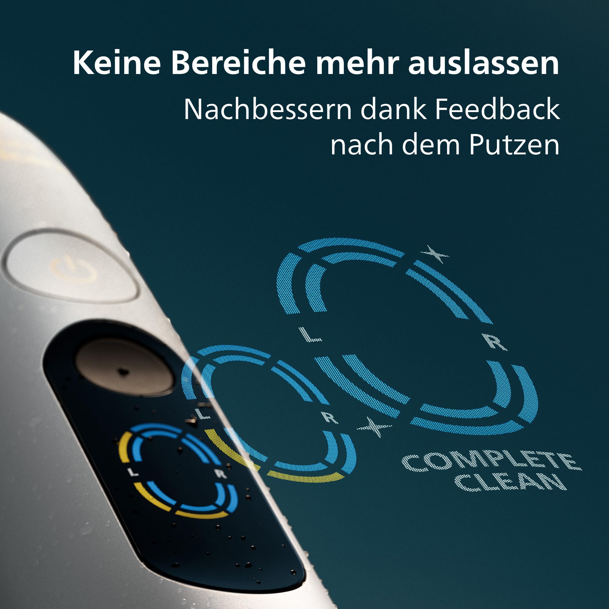 Philips Sonicare Next-Generation DiamondClean 9900 Prestige elektrische Zahnbürste - intelligentes Feedback zur Putzabdeckung, intelligente Andruckkontrolle, 24 Einstellungen, Silberweiß, HX9813/91