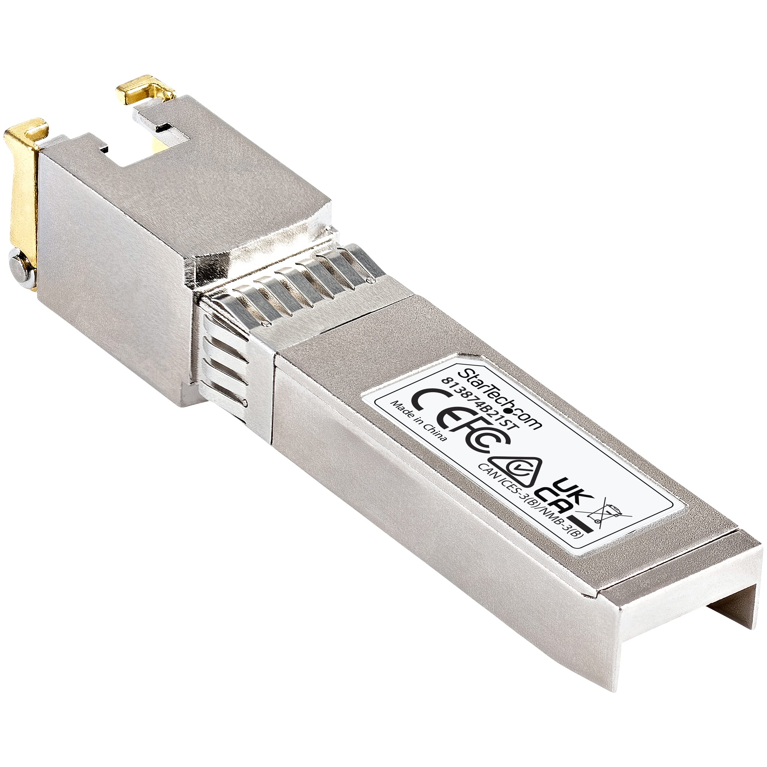 StarTech.com HP 813874-B21 kompatibles SFP+ Transceiver Modul - 10GBase-T - MSA konform - RJ45 SFP+ Modul - 10GBase-T - 30m mit CAT6a | 10Gbps, Transceiver Modul, Netzwerk