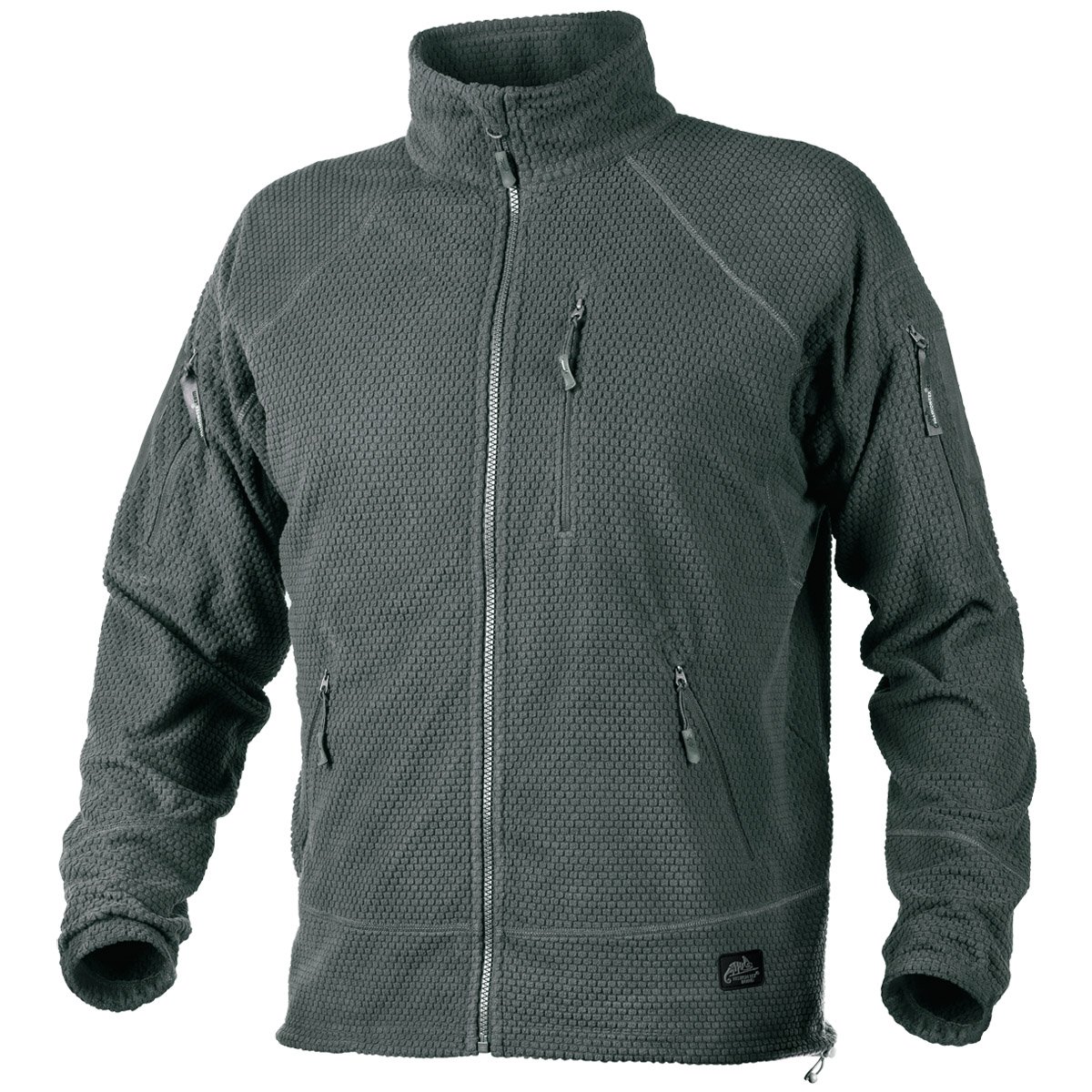 Chaqueta Helikon Alpha de vellón premium con diseño táctico resistente gris 2