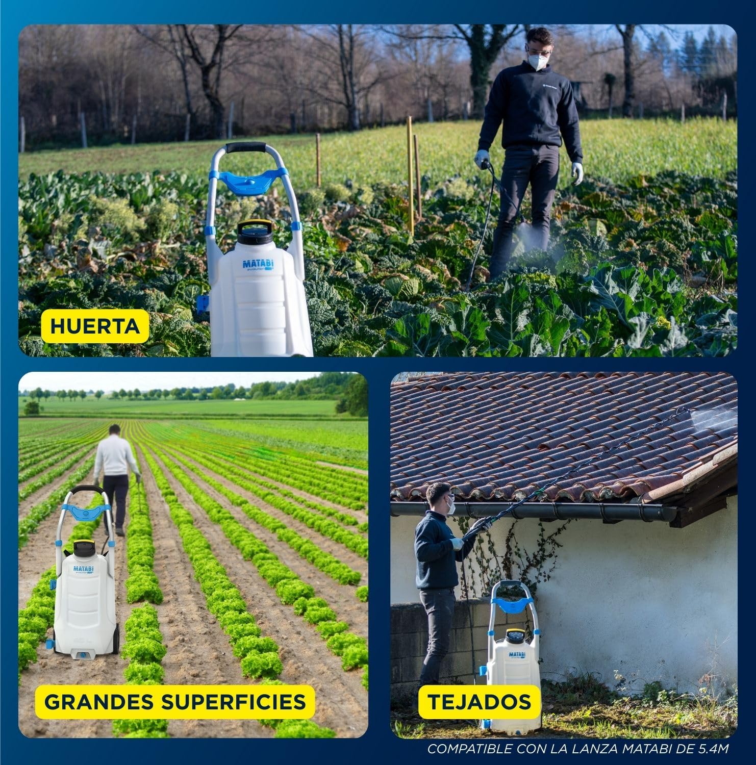 Matabi 30LTCS Pulverizador Eléctrico -Carro de 30 LT- Batería 18V - 5,5 Bar | Control Electrónico - 4 Boquillas - Manguera 8m - Sulfatadora Batería Autonomía hasta 150L - Manilla Inox - Con Ruedas