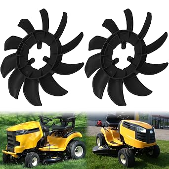 55217 Lawn Mower 10 Blade Transmission Fan, 2 Pack 53994 7" inch Fan Compatible with Cub Cadet L LX LZ S SX SZ 48" 54" 60" Lawn Mower - Replaces 607729 602094