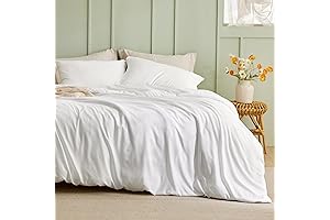 BEDSURE Duvet Cover King Size - Polyester & Rayon King Size Cooling Duvet Cover Set