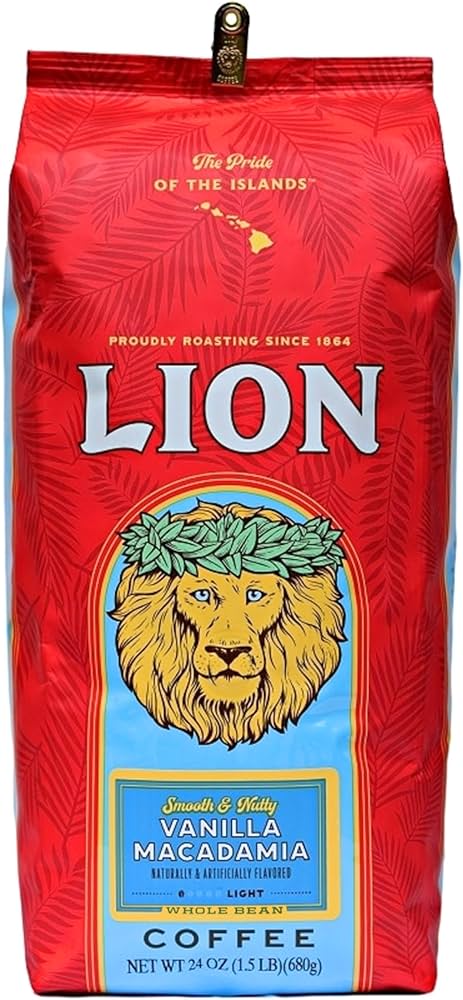 超ビッグLIONライオンコーヒー・バニマカ24oz(680g)×4袋 中抽き 超ビッグLIONライオンコーヒー・バニマカ24oz(680g)×5袋 中抽き