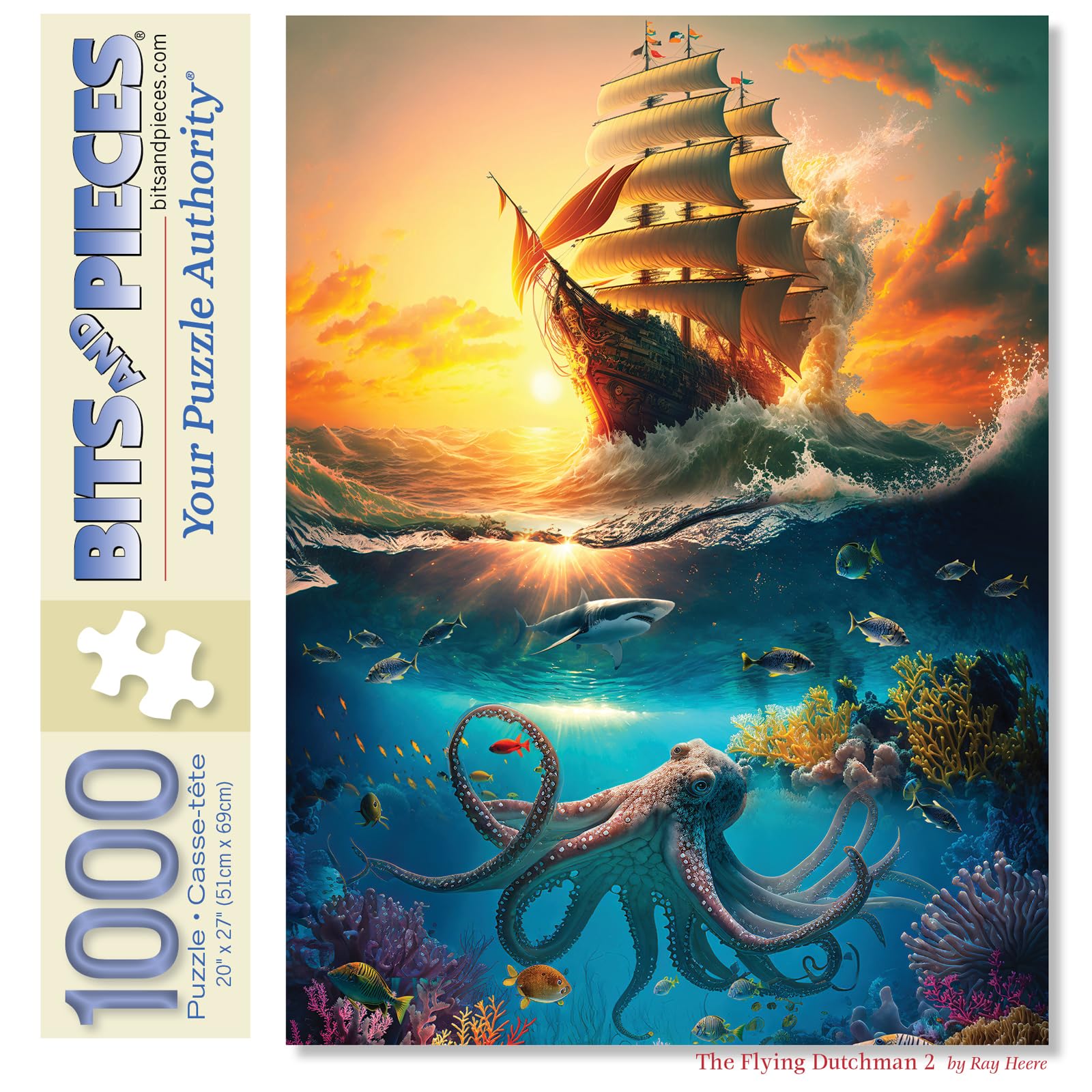 Amazon.com: Bits and Pieces – The Flying Dutchman Jigsaw Puzzle