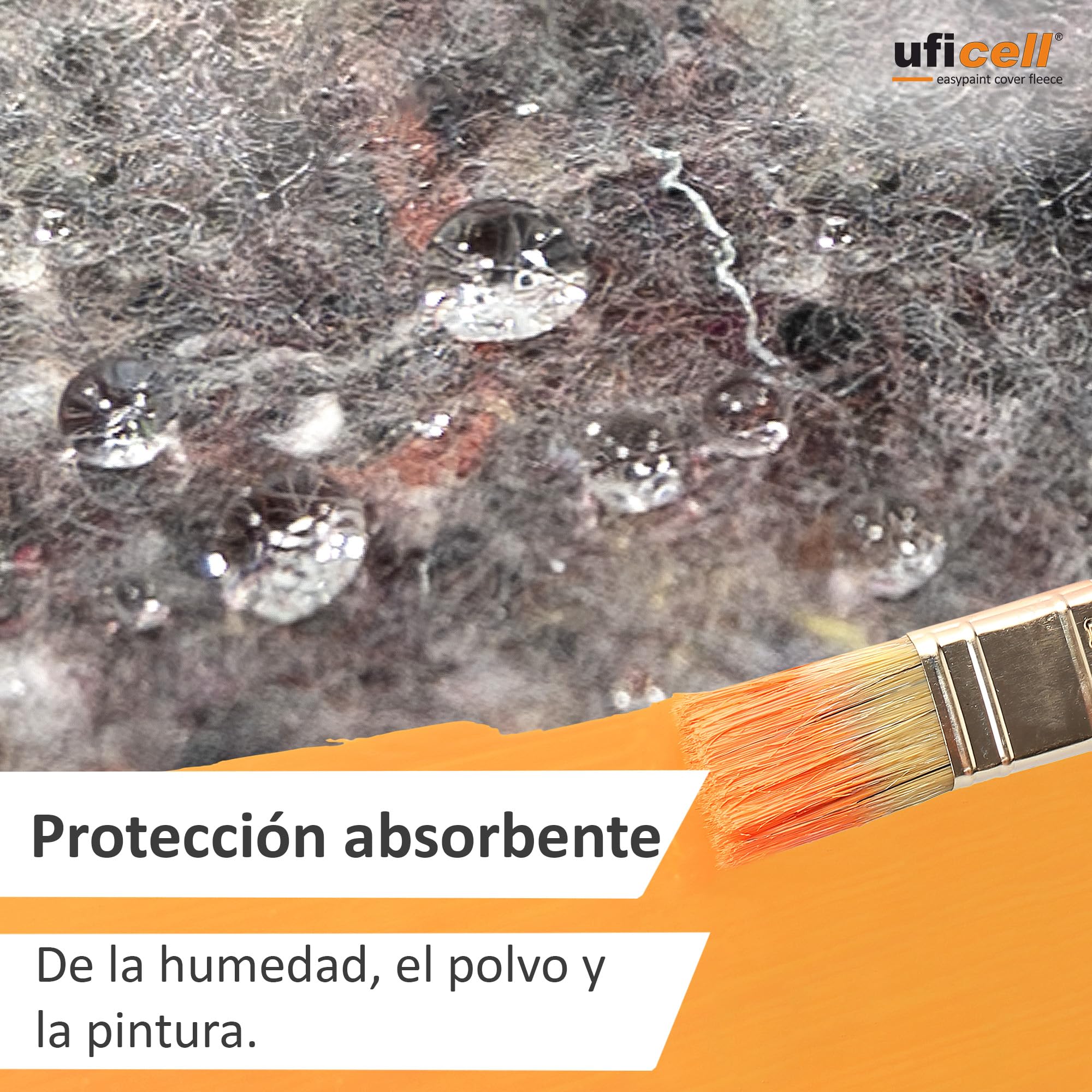 easypaint Velo de Pintor Premium - Velo Protector - Velo de Cubrición Peso: 250 g/m² | Recubrimiento Antideslizante de PE | La protección perfecta para suelos - ¡GANGA! (Peso: 250 g/m², 25 m²)