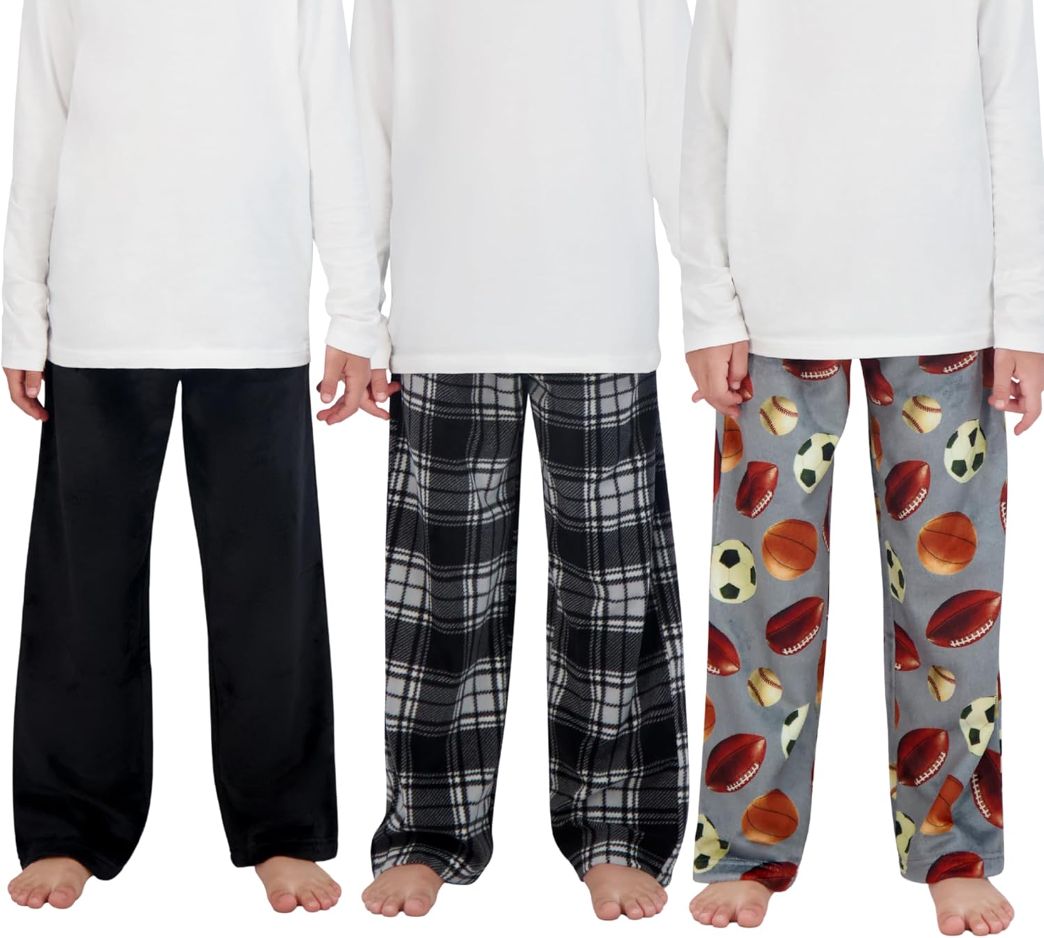 US Angels Boys Pajama Pants 3-Pack