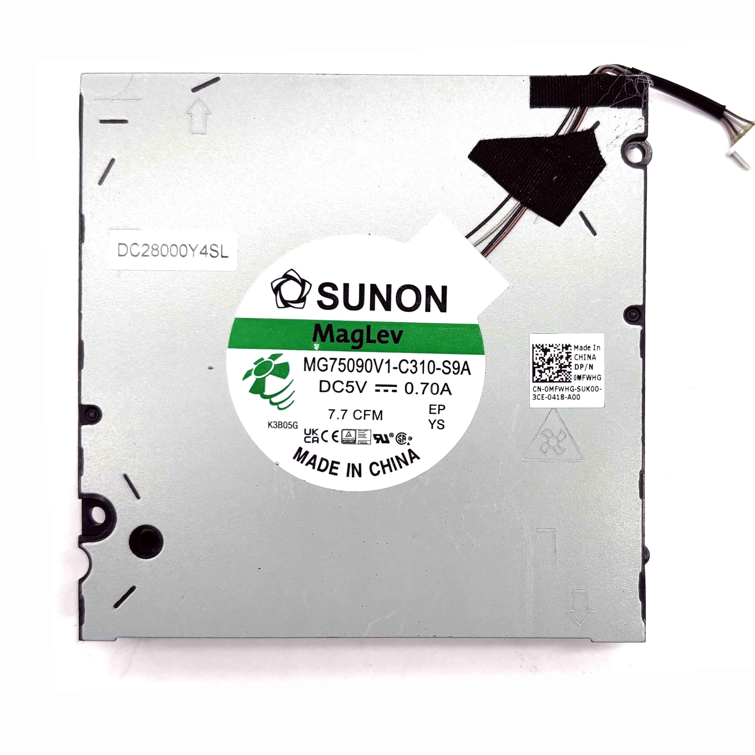 BestParts Ventilador de refrigeración de repuesto para DELL Precision 16 7670 Performance Base, P/N: 0MFWHG MFWHG (solo para Performance Base Series)
