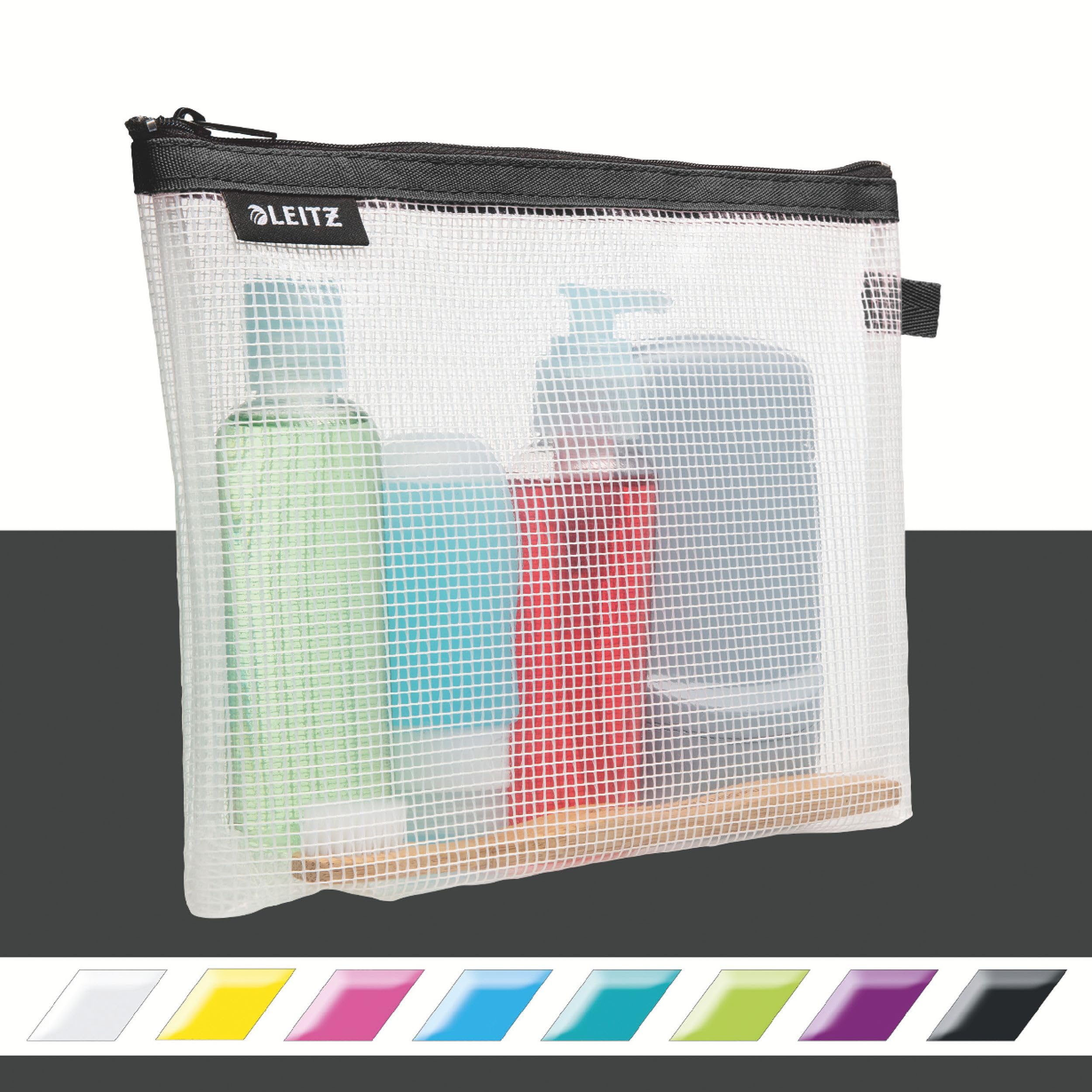 Zealios Kulturbeutel Reise-Dopp Kit – Wasserabweisend, Leicht, Weiss/Opulenter Garten Design | Für Pflegeutensilien Unterwegs