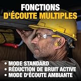 DEWALT - Auricolari Bluetooth Jobsite Pro X2 ANC completamente wireless, auricolari da lavoro con riduzione del rumore fino a 38 dB, controlli a rotazione, autonomia di 10 ore (più di 40 con la - 10