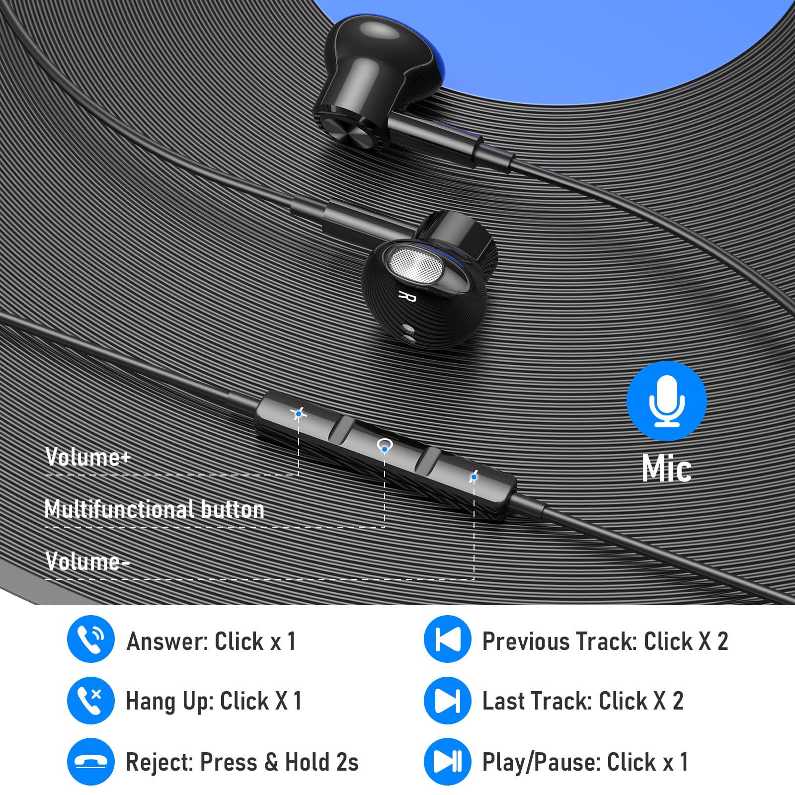 Auriculares USB C para Fire Max 11, auriculares magnéticos con cable para iPad de 10ª generación Samsung Galaxy S25 S24, auriculares intraurales tipo C con cancelación de ruido para iPhone 16e