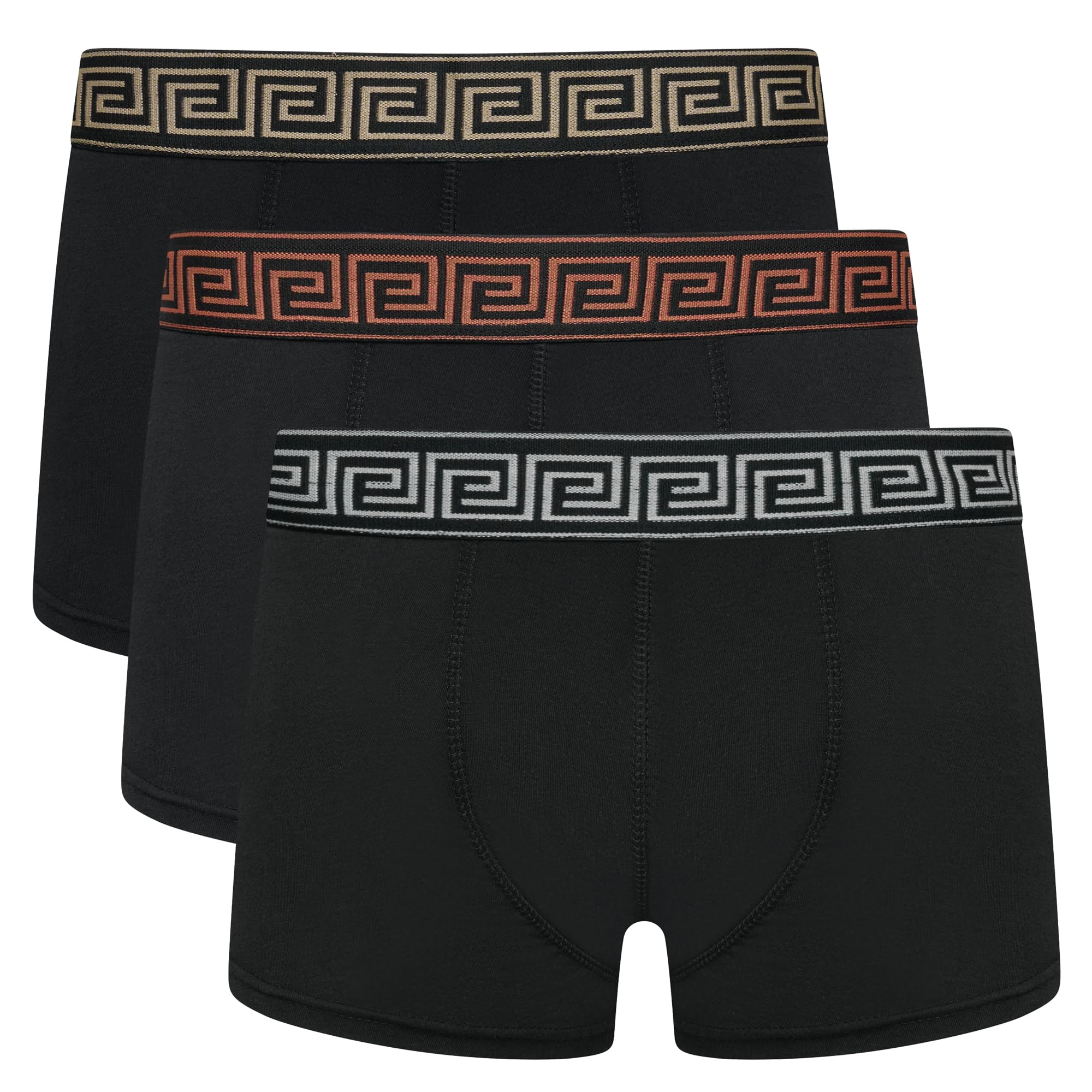 Men’s Boxer Trunks – Pack of 3 Soft Cotton Stretch Underwear – Breathable, Supportive Premium Fit – Multiple Colour Packs – Sizes S to XXL-image-25