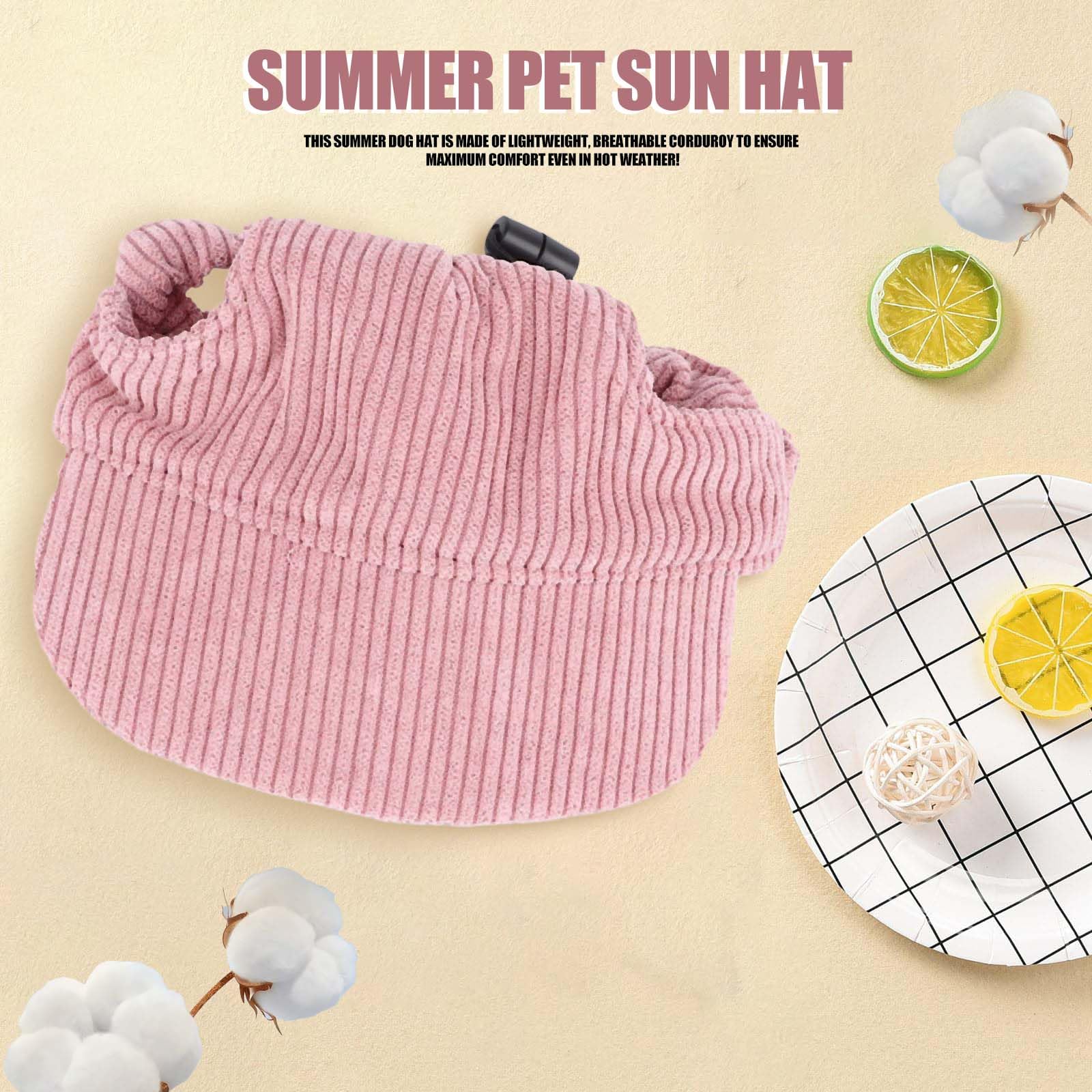 Dog Baseball Cap, Dog Sun Hats, Adjustable Summer Pet Sun Hat with Ear Holes, Small Medium Large Baseball Cap - Image 2