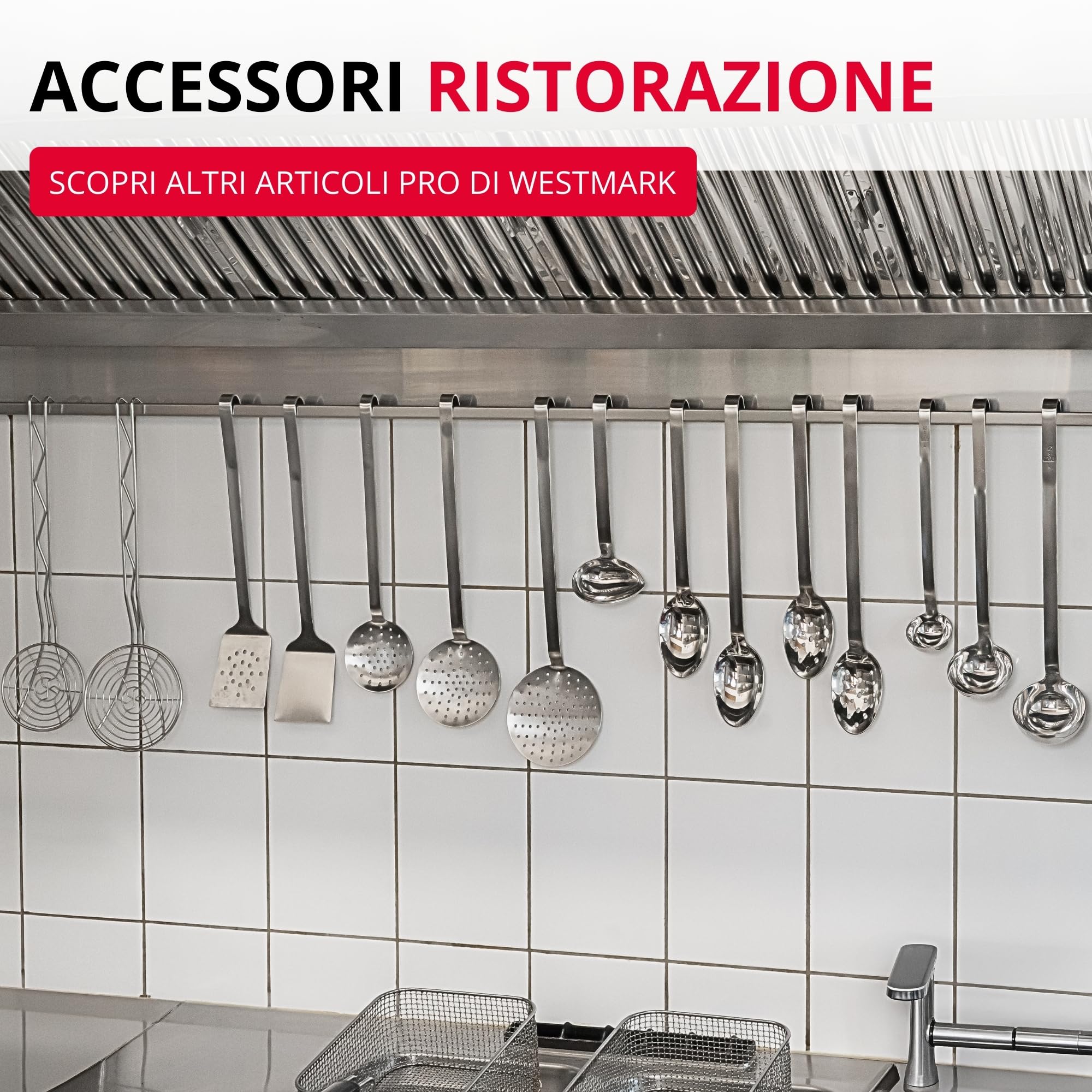Westmark Mestolo Pro – piccolo in acciaio inossidabile per la cucina professionale – Mestolo per salse, condimenti, ecc. – Argento, Ø 9 cm, 200 ml