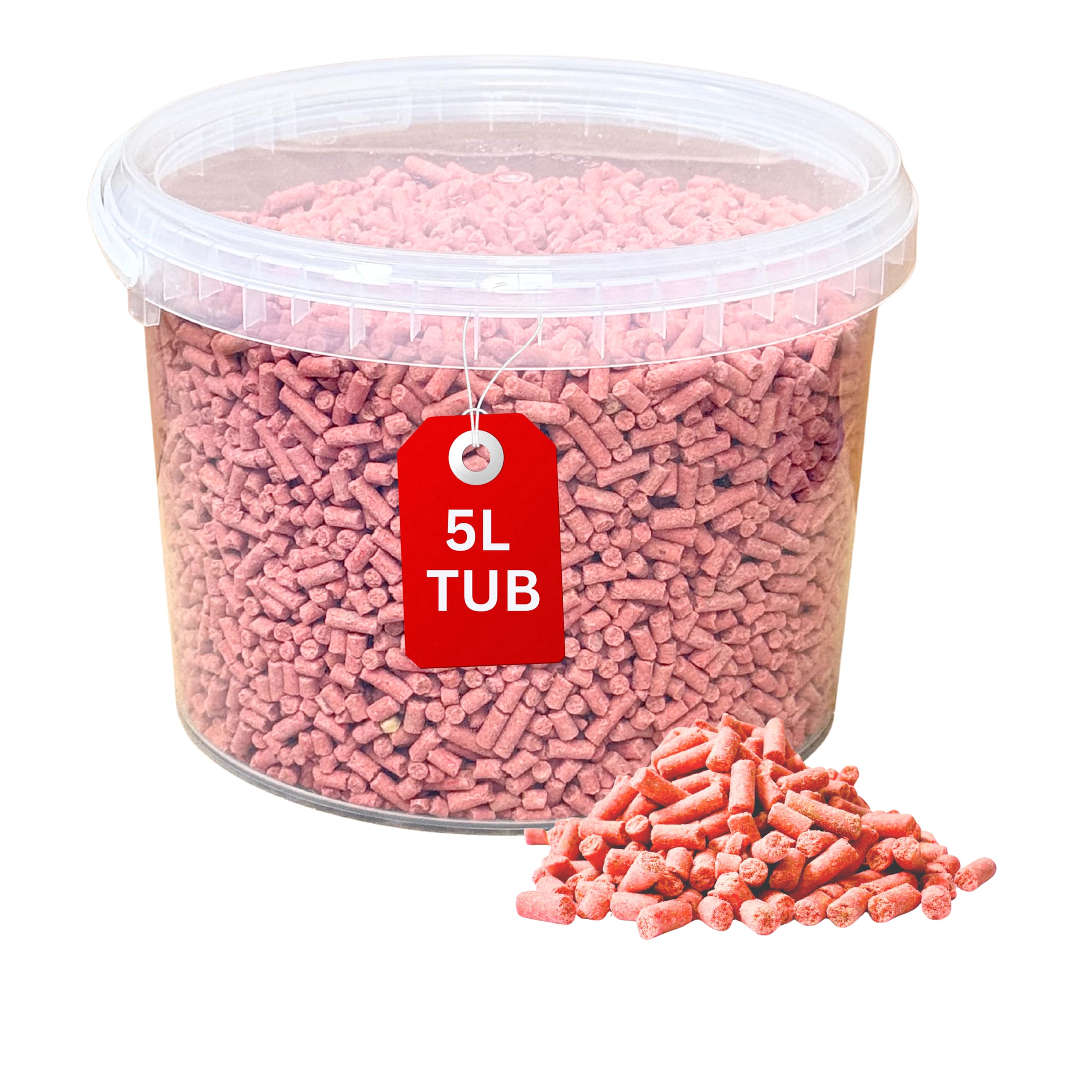 Beewarm Premium Wild Bird Food – Berry Mix Suets Pellets for Garden Birds – High Energy Wild Food, No Mess Bird Feed For All Species (5L Tub, Berry Mix Suets)