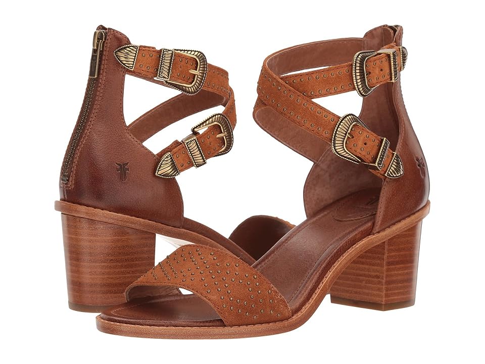 

Frye Brielle Western Two-Piece (Nutmeg Oiled Suede/Tumbled Buffalo) Women's Hook and Loop Shoes