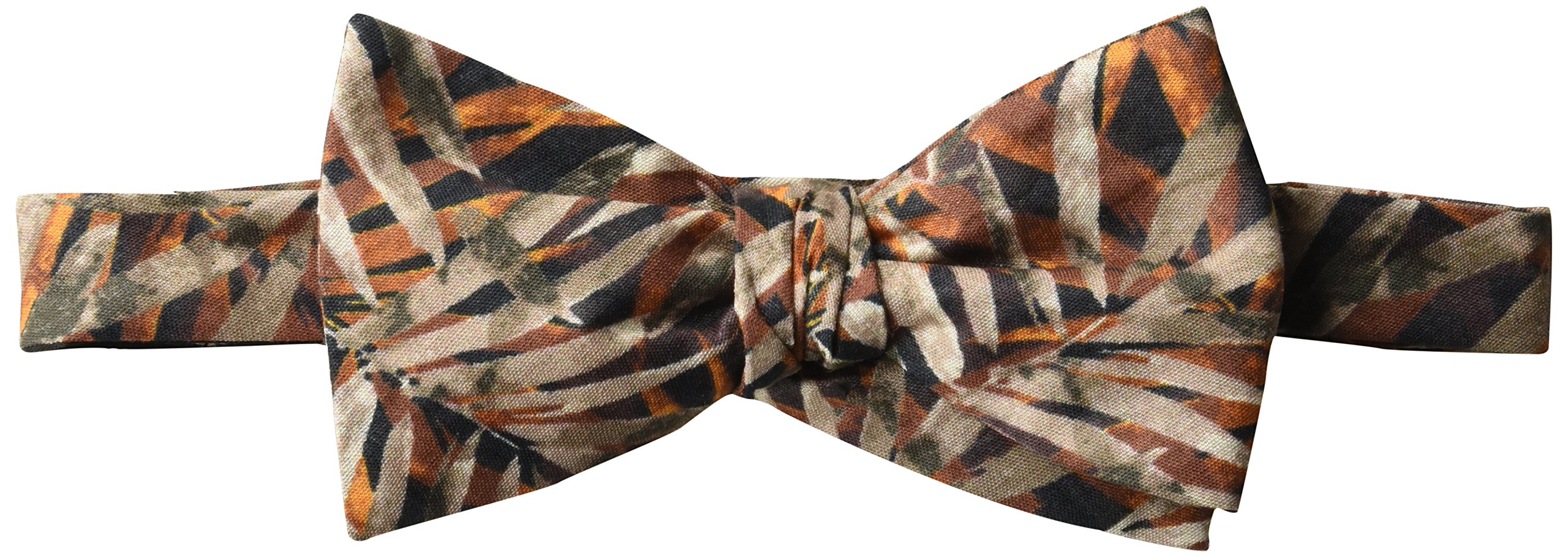 Dwyane Wade for The Tie Bar Men's Cornwall Leaves Bow Tie, Burnt Orange, One Size