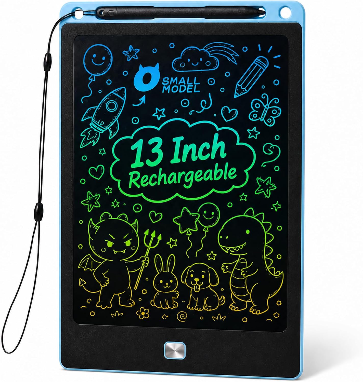 Rechargeable LCD Writing Tablet for Kids, Colorful Drawing Tablet