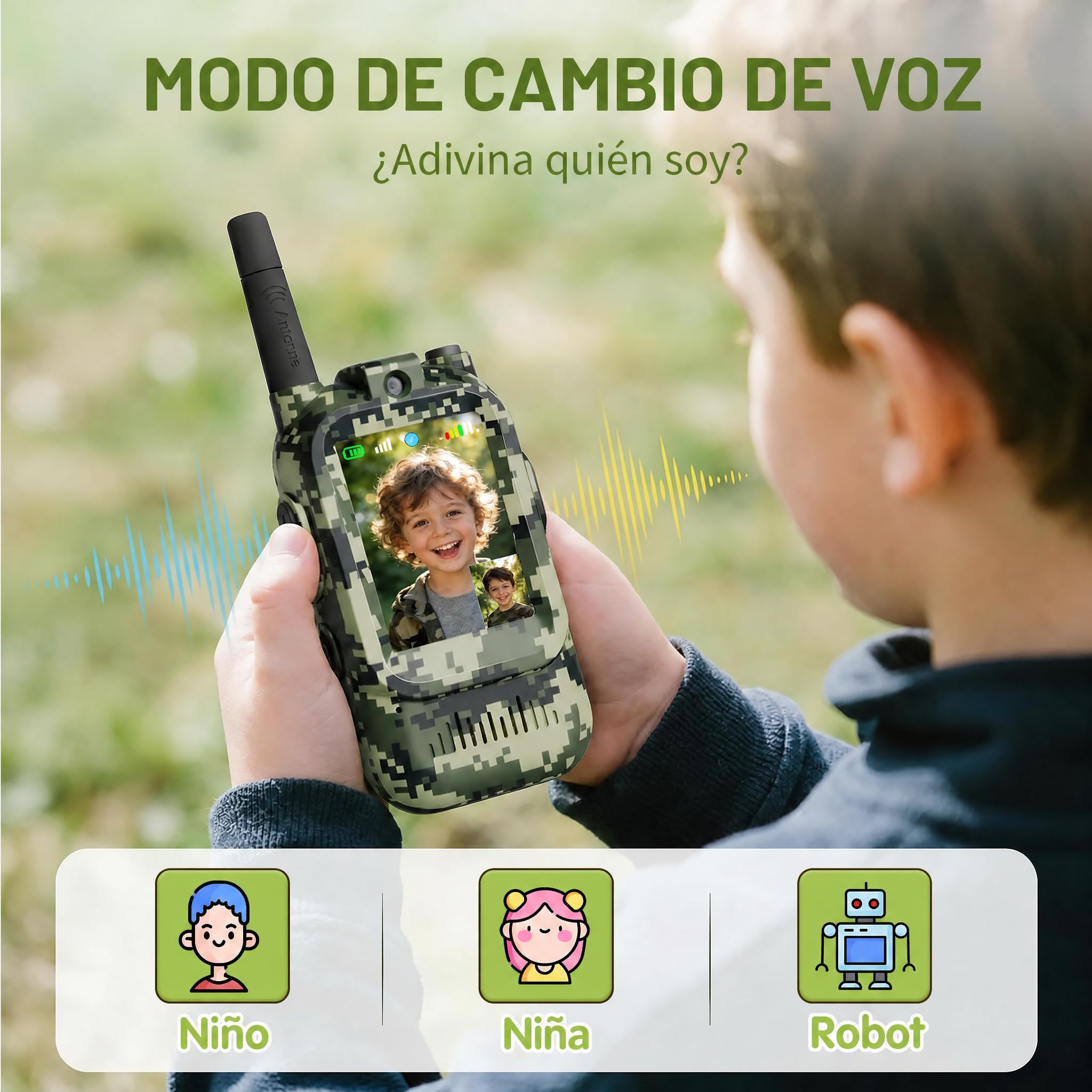 Kids Video Walkie Talkies, Camuflaje