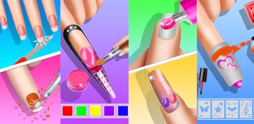 Acrylic Nails Girls DIY Nail Art Customize Design Fun Skincare Games Satisfying Relaxing ASMR Gel Na