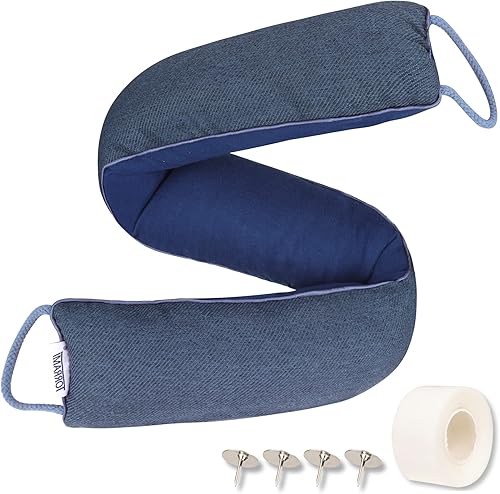 Miniatura 12 de TORRAMI Tapón de corriente de puerta de 38" debajo de la parte inferior Aislante de ruido de aire de 2.2LB, sello de protección del tapón de Gris