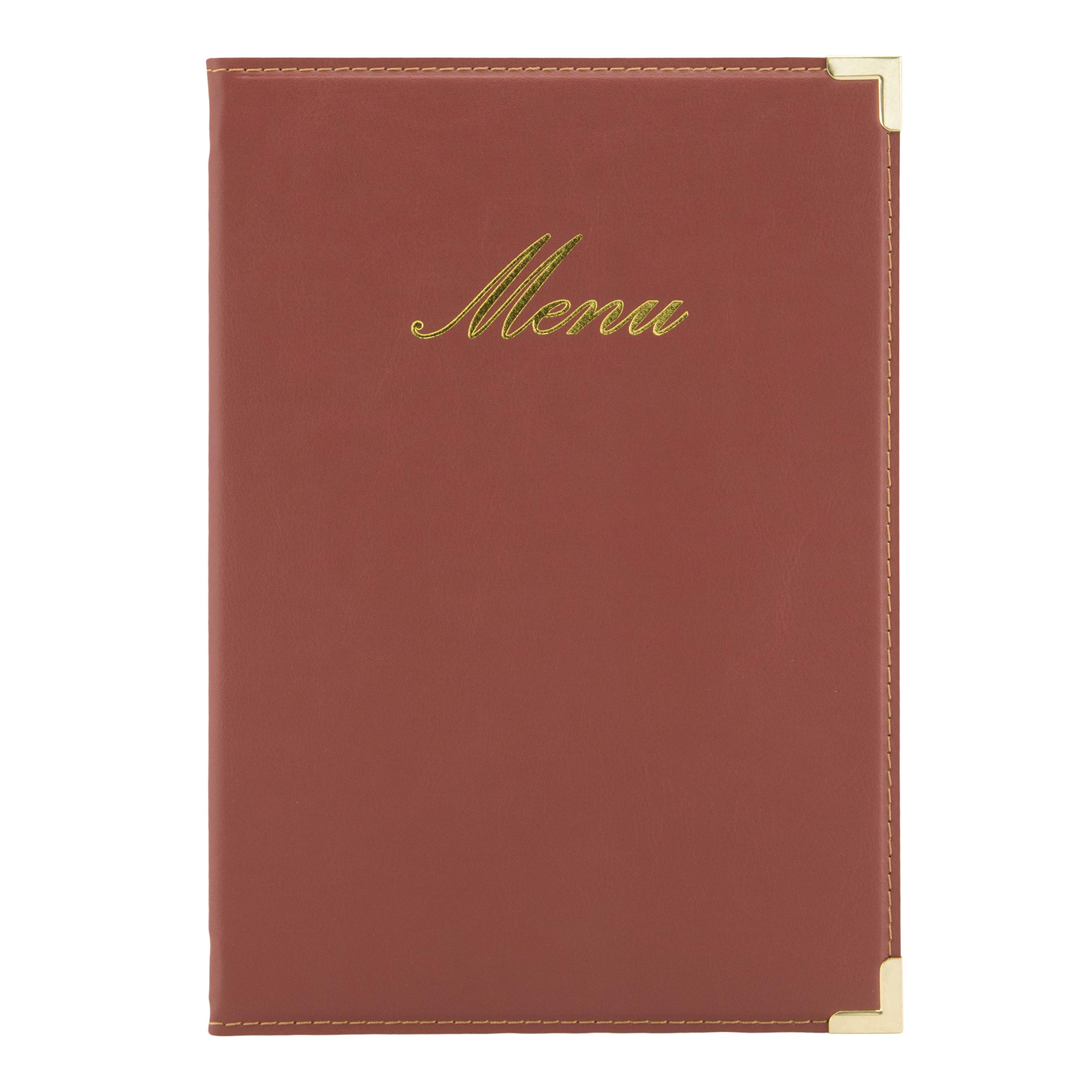 Securit Classic Range A5 Menu Holder with 1 Double Insert, Wine Red