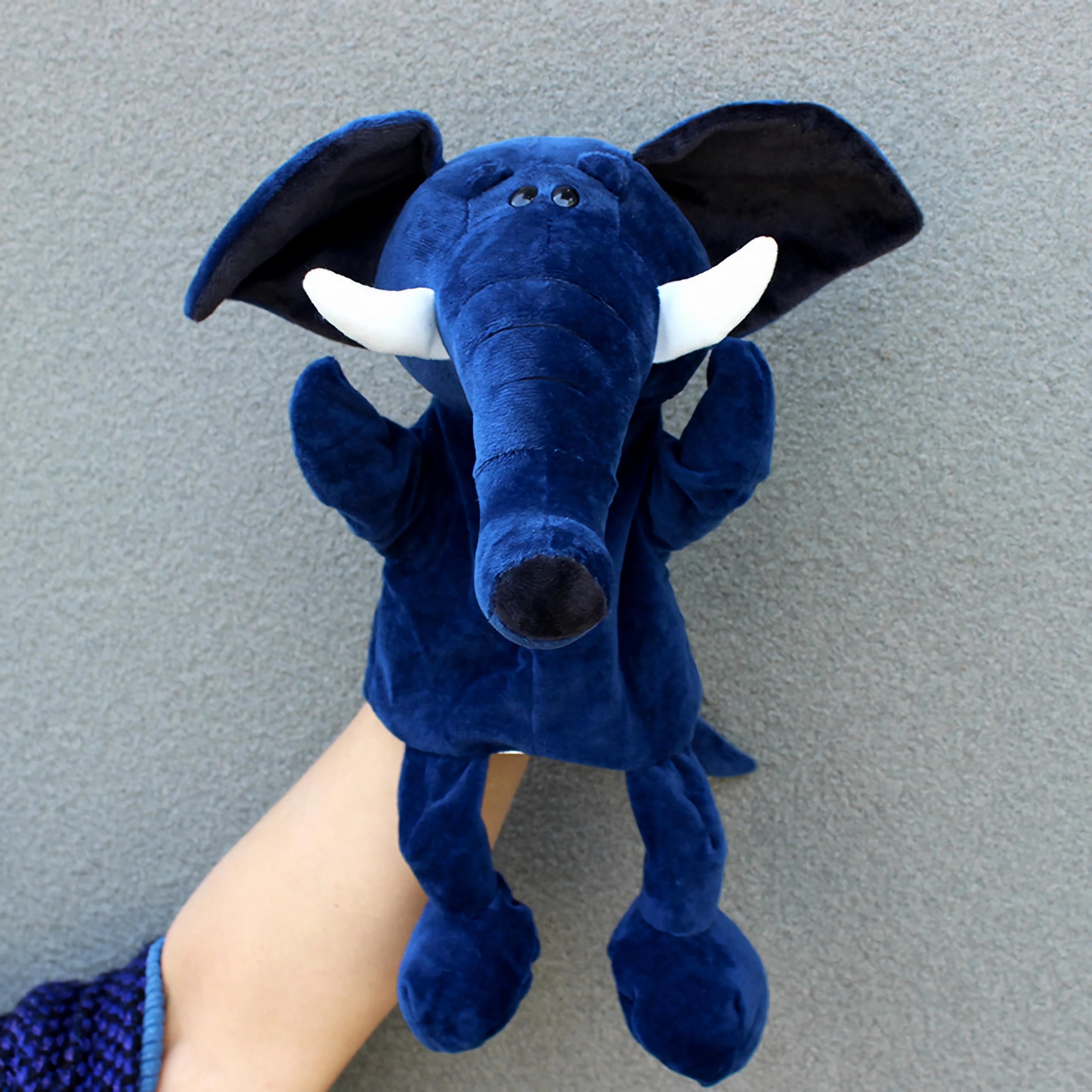 LOMTRATS Marionnettes à main en forme d'animal pour enfants, tout-petits comprenant loup, tigre, lion, singe avec jambes, parfaites pour raconter des histoires, enseigner, préscolaire, cadeaux - 1