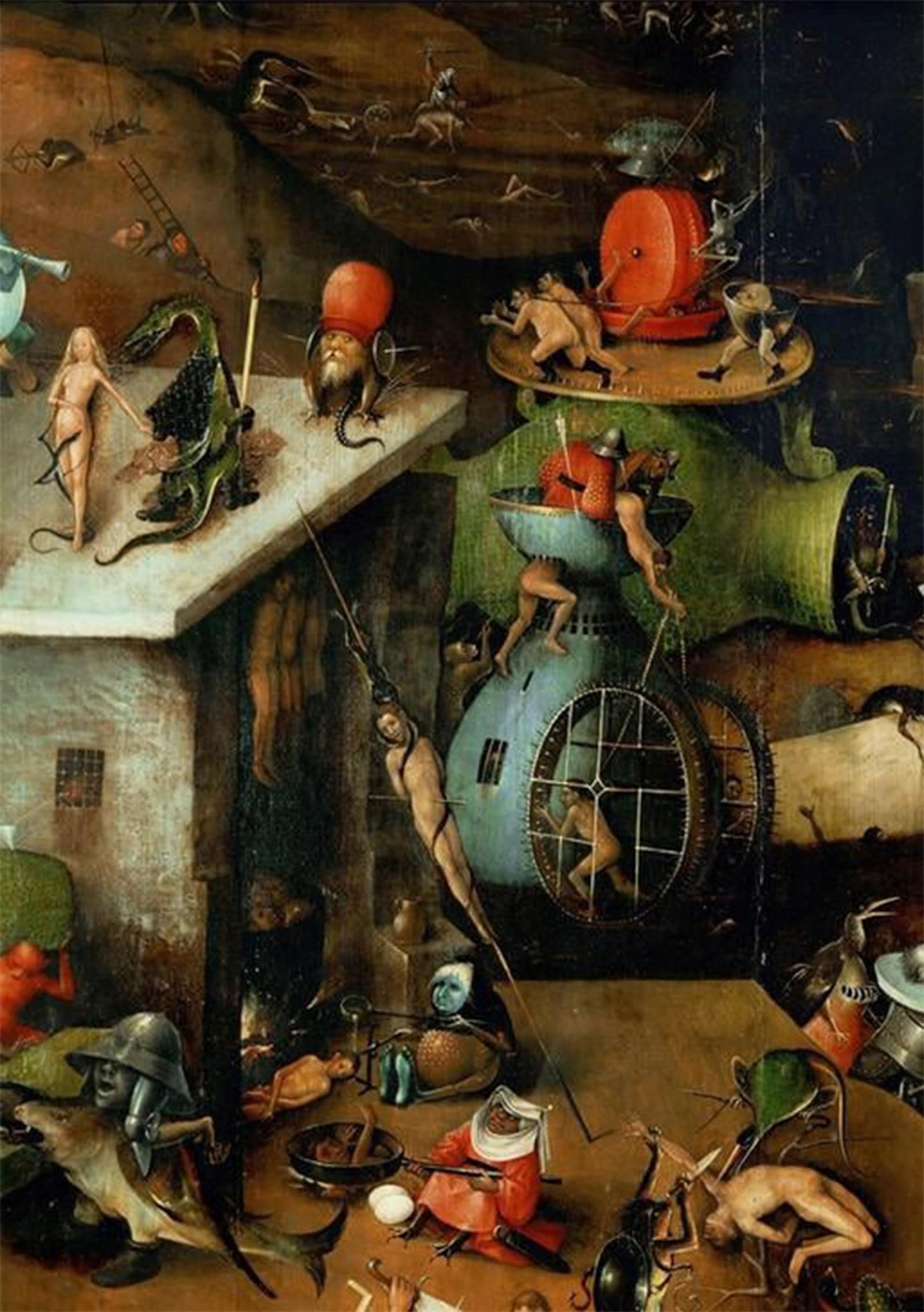 Artxlxxbn No Frame Famous Art Print Poster Vintage Wall Art Sloth Detail From The Table Of The Four Last Things By Hieronymus Boske Canvas Art Poster For Home Decor 60X90cm