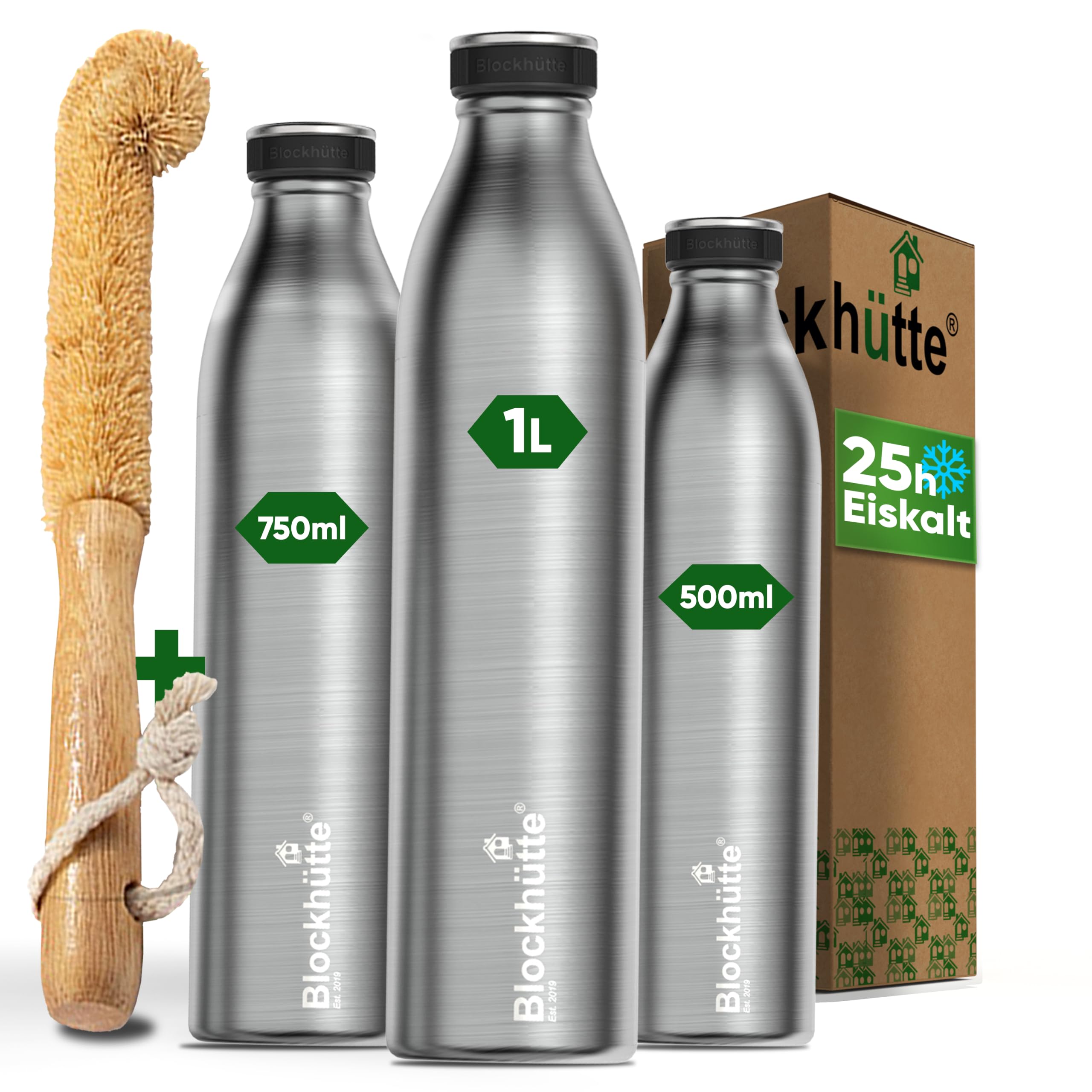 Blockhütte Thermosflasche