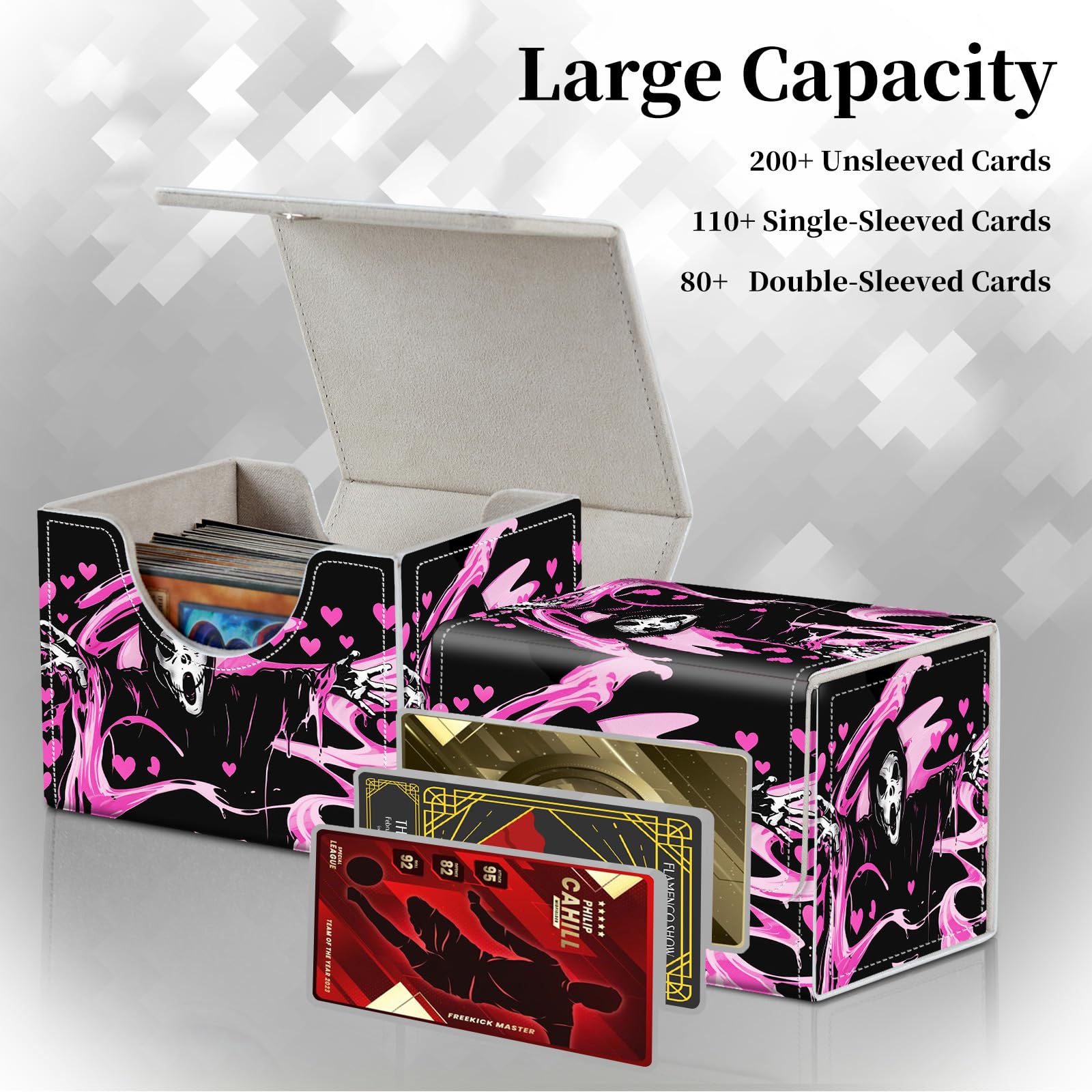 Amazon.com: SDDFRHGH Card Deck Box for MTG,Commander,YuGiOh