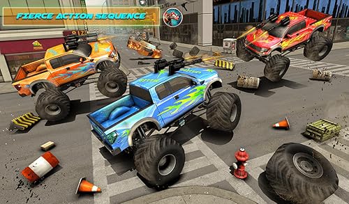 robô de rinoceronte vs monster truck