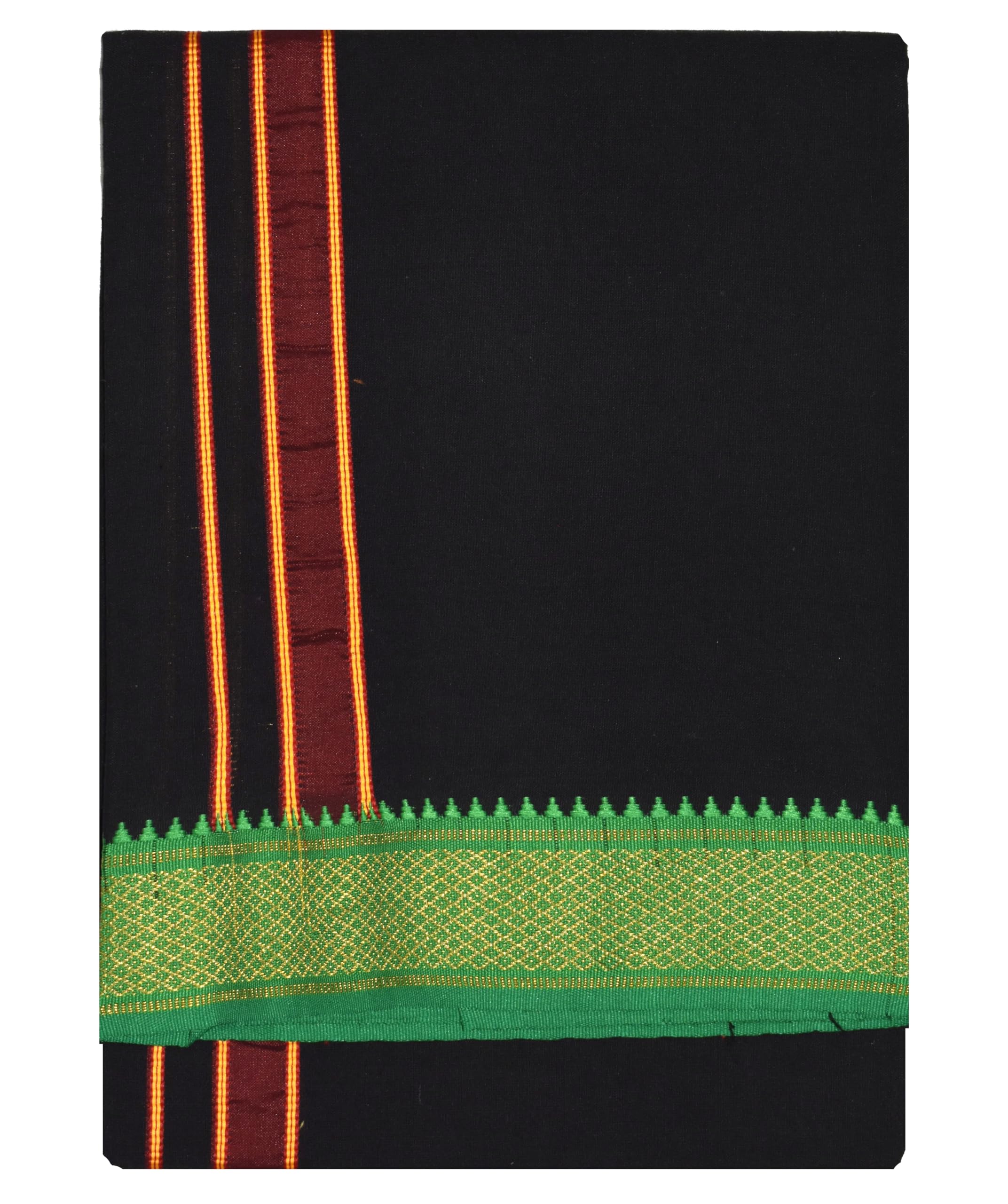 tuni mani SPL Padayappa (Mayilkan) jari Border Single Dhoti 2.0meter-picture-23