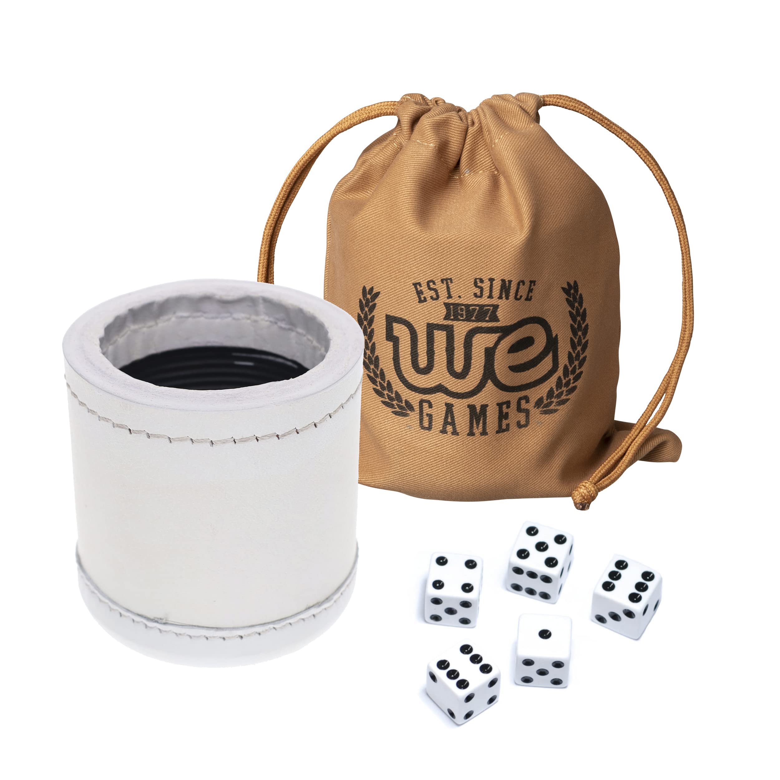 Amazon.com: WE Games Professional Handmade White Leather Dice Cup