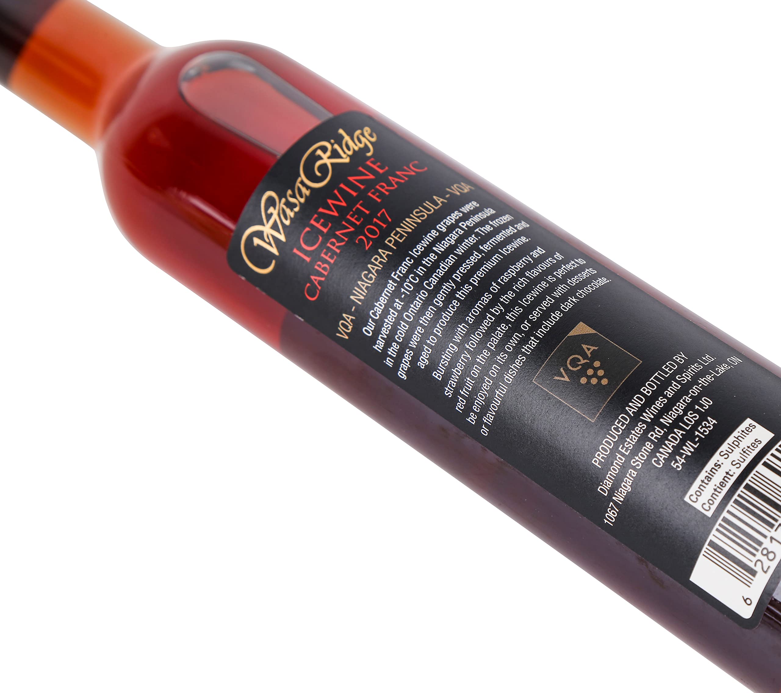 WasaRidge 2017 Cabernet Franc Eiswein 37.5 cl, Kanadischer Eiswein aus Niagara Peninsula, Ontario, Kanada