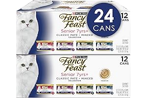 Purina Fancy Feast Senior High Protein 7+ Grain-Free Wet Cat Food Pate Variety Pack