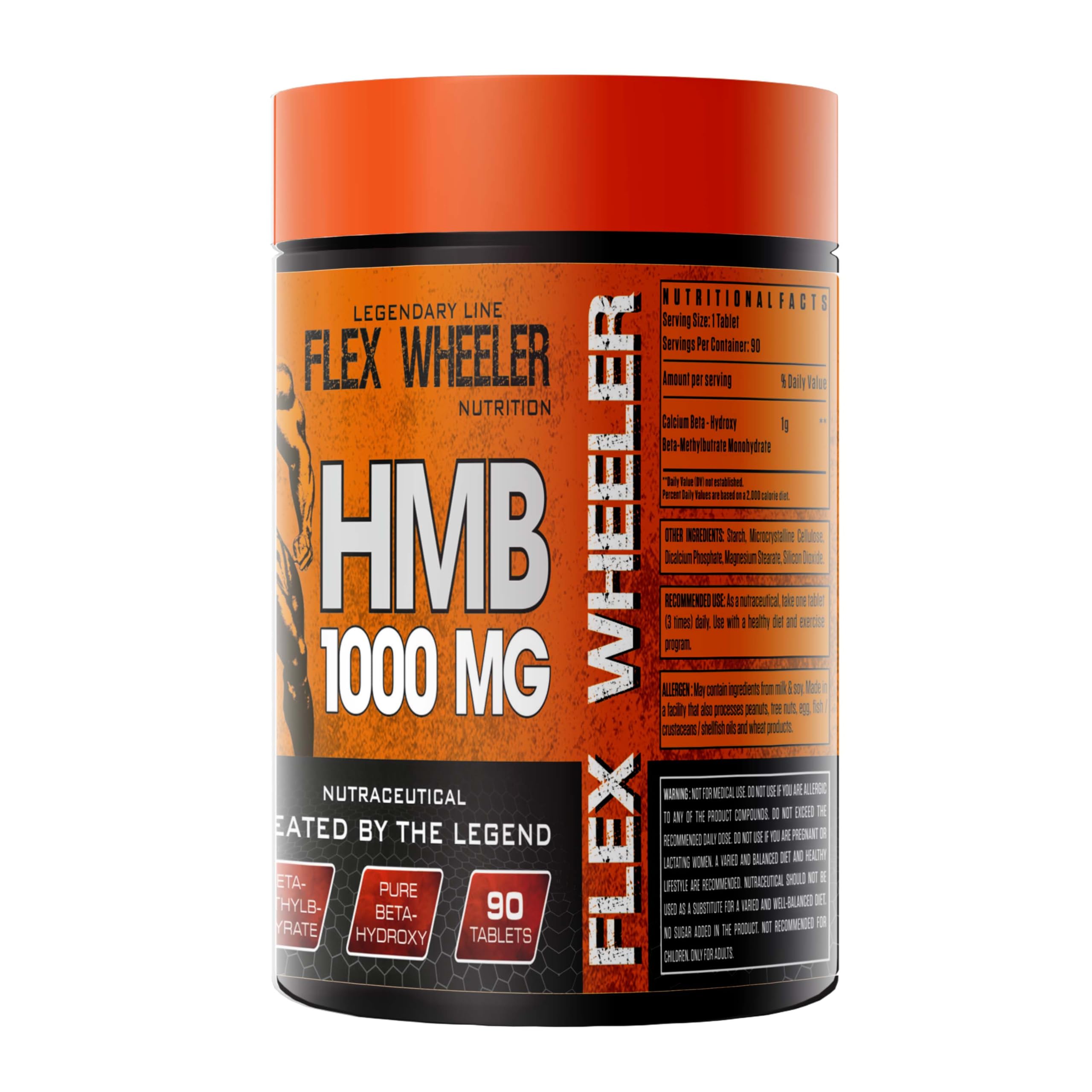 Flex Wheeler Nutrition HMB 1000mg - 90 Tablets - Muscle Recovery & Growth Support — Amazon image 3