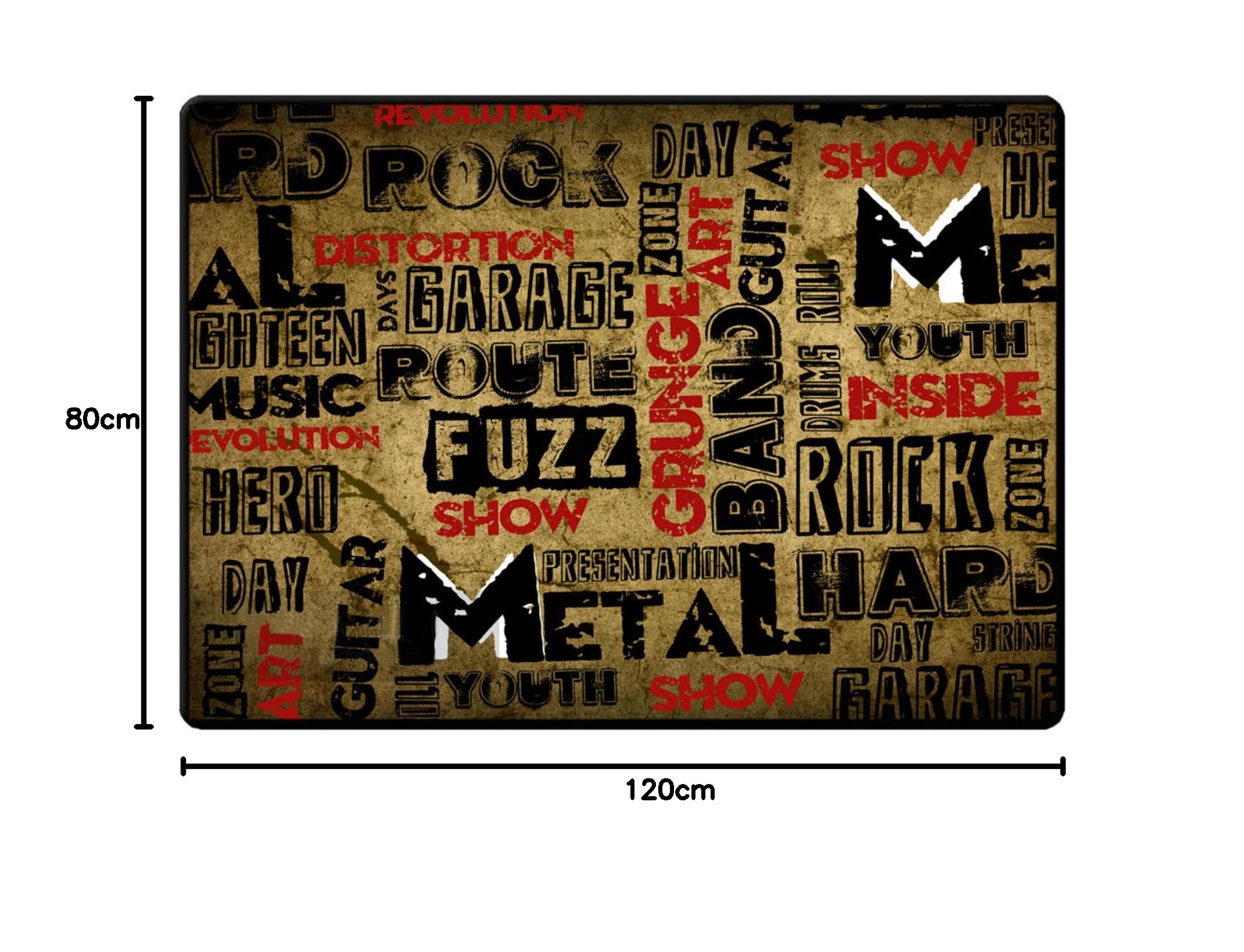 YUANZHOU Drum Rug Drum Mat Soundproof Mat 160CM*120CM,D