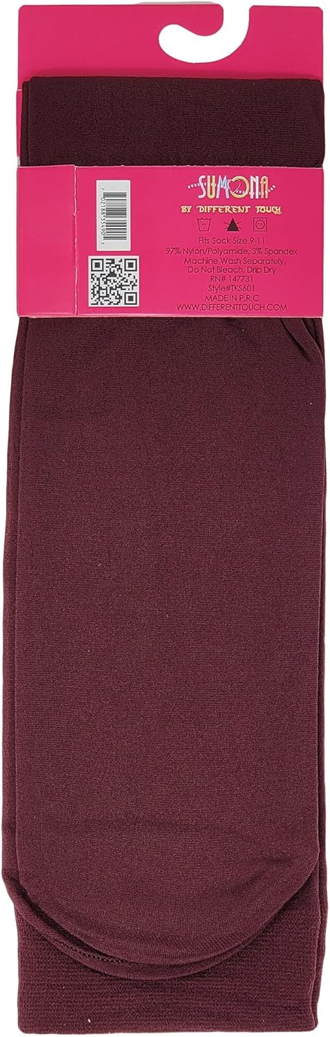 SUMONA 12 Pairs Pack Women Opaque Stretchy Spandex Trouser Socks - Image 4