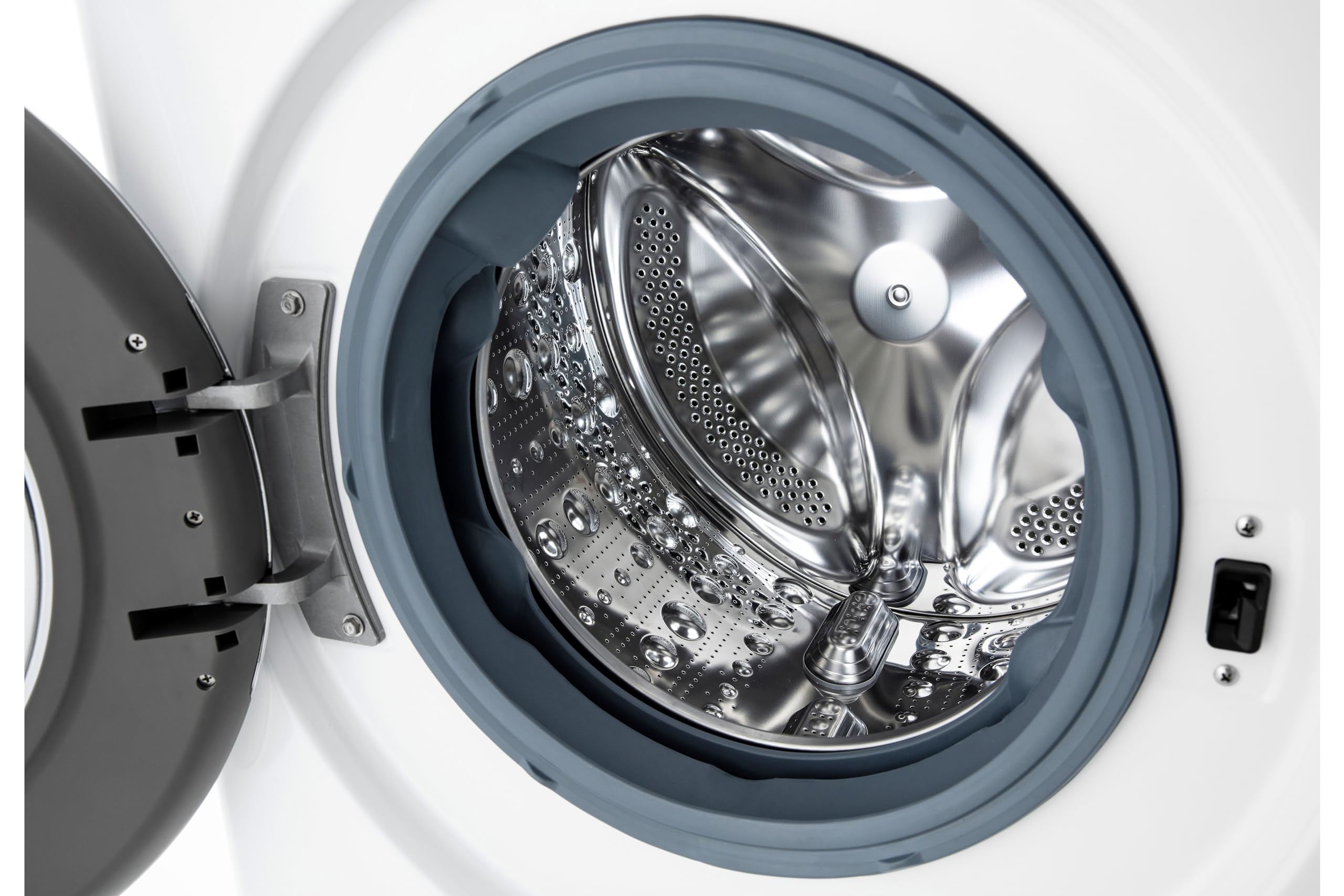 LG AI DD D4R9513TPWC Lavasciuga 13/7kg, Serie R9, Classe D, Lavatrice Asciugatrice, 1400 Giri, TurboWash 360, Vapore Steam+ e Antipiega, Autodosaggio, Wi-Fi, Bianca