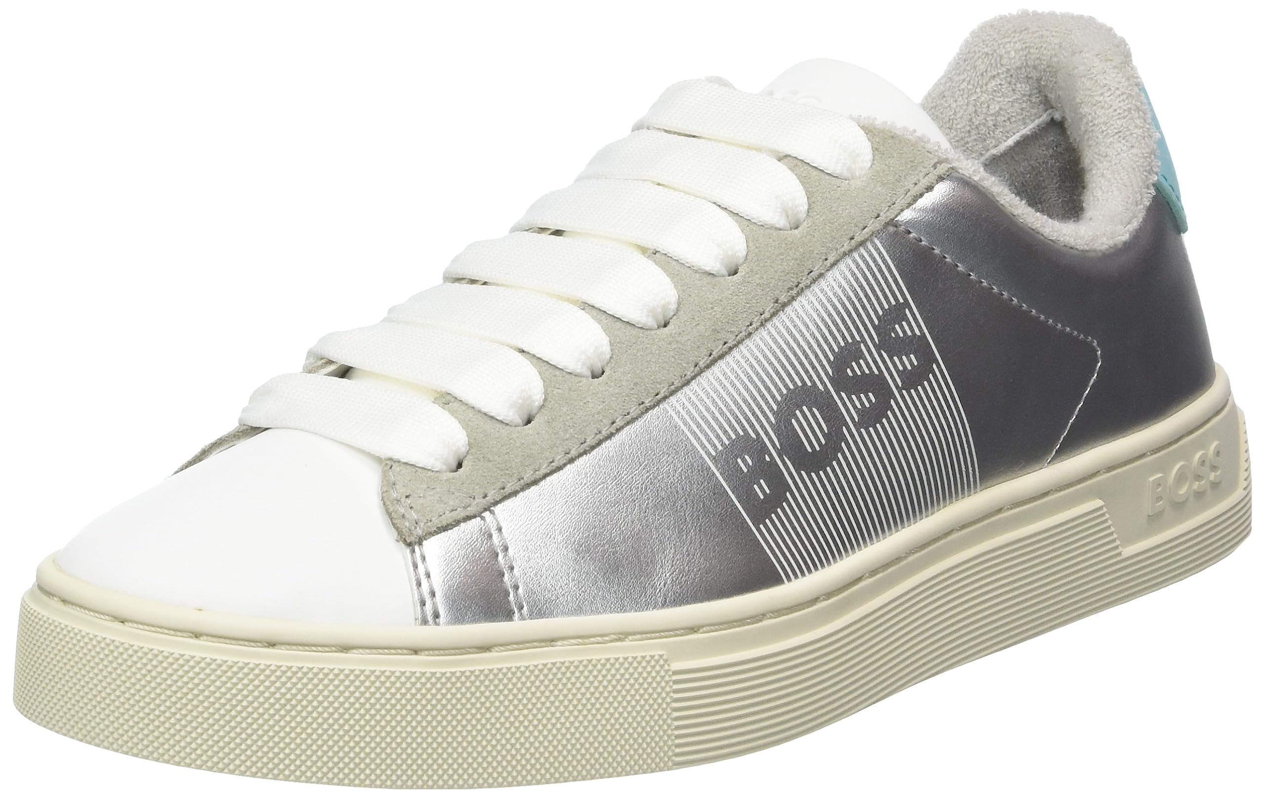 BOSS Women's Rhys_Tenn_pumt, Silver, 6 UK