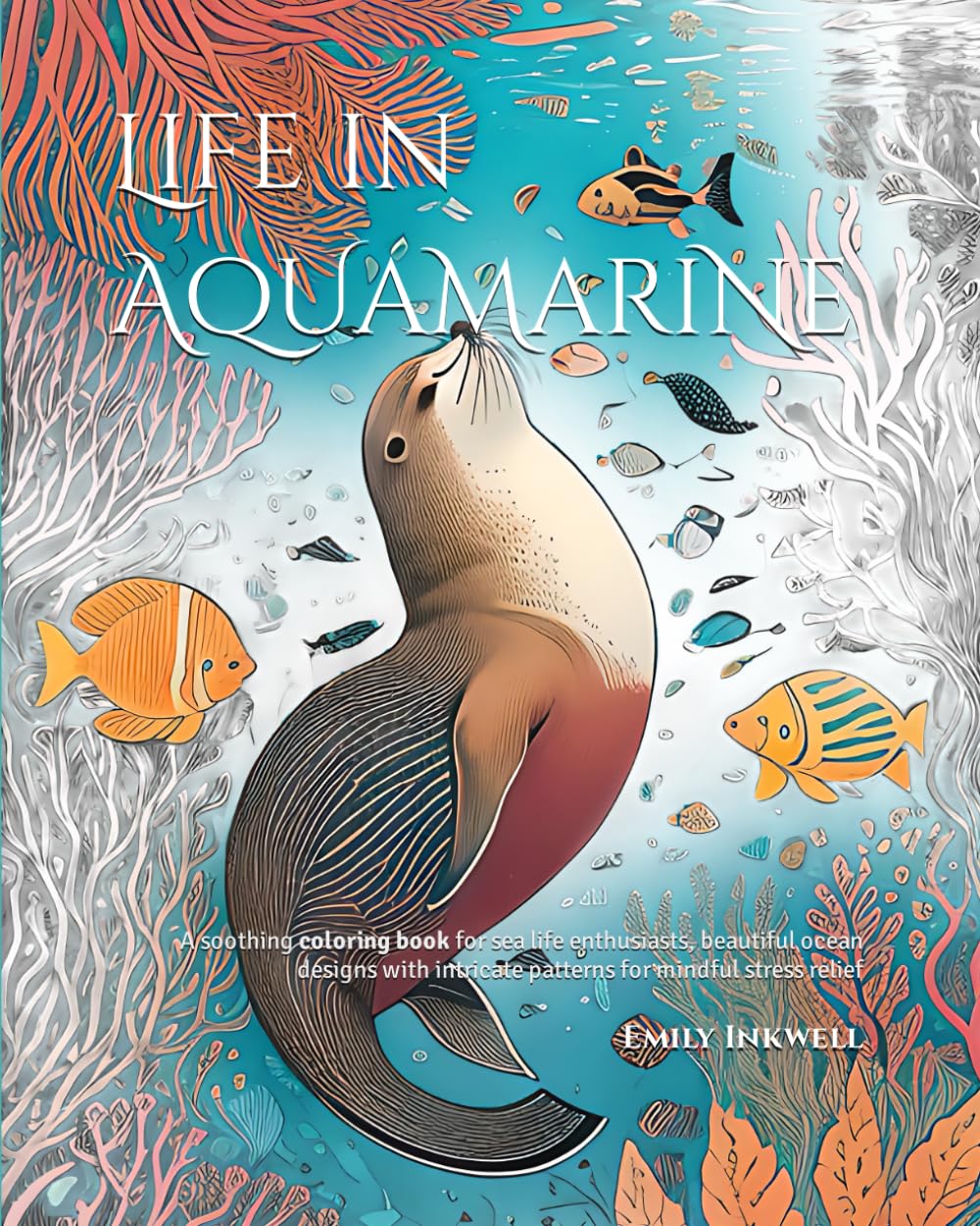 Amazon.com: Life in Aquamarine Coloring Book: 80+ beautiful sea life
