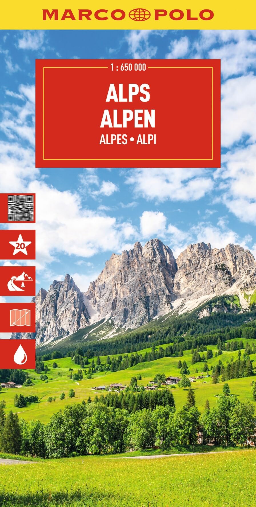 Alps Marco Polo Map 9783575022028