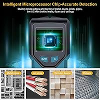 Vista 3 de Stud Finder Wall Scanner - 5 in 1 Stud Finder Tool w/Smart Chip and HD LCD Display, Stud Detector Beam Finders for the Center and Edge of Wood AC