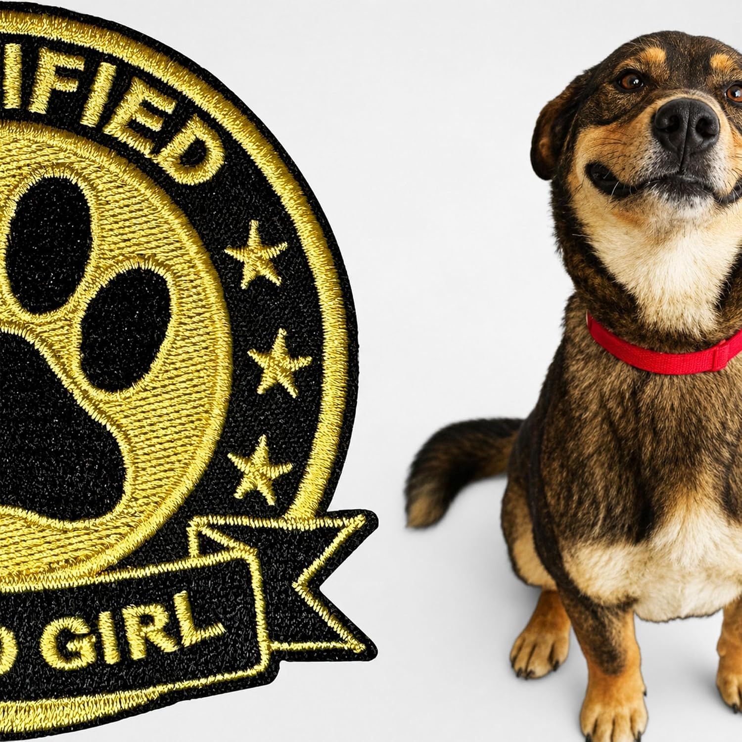 Certified Good Dog Harness Patches 3" Embroidered Funny Hook and Loop Backing Certified for Backpacks, Hats, Bags,Dog Harness, Vests image 5