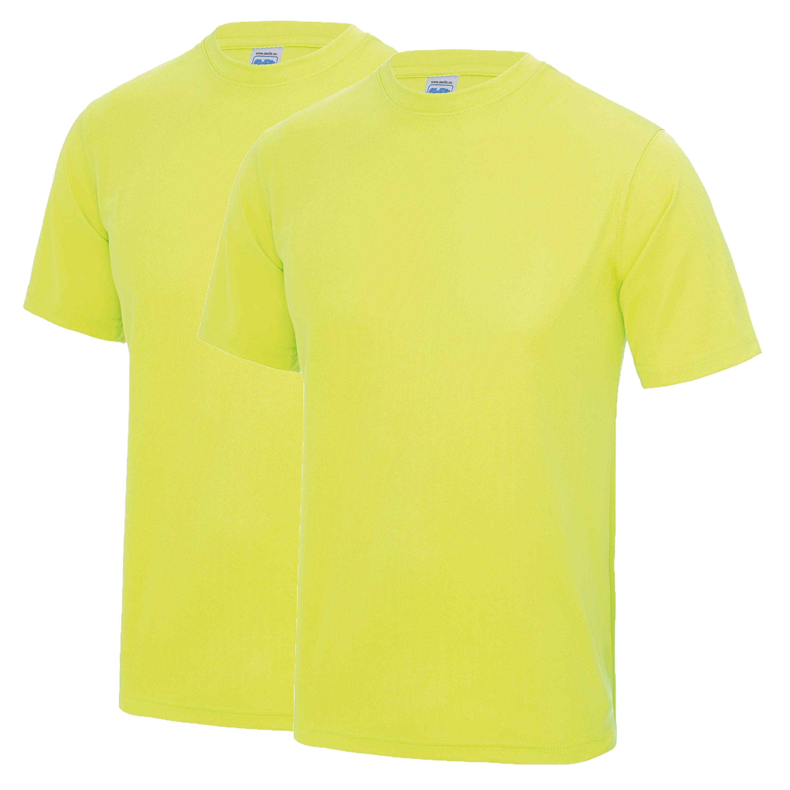 AWDis Just Cool JC001 Cool T 2 Pack - Electric Yellow - 2X-Large