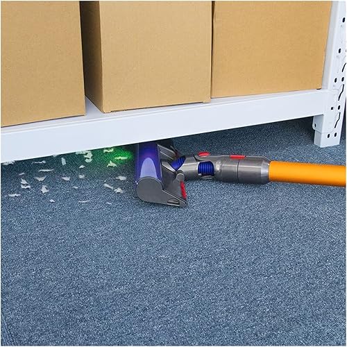 Miniatura 6 de Cabezal de cepillo delgado de rodillo suave compatible con Dyson V15/V11/V10/V8/V7 con accesorios de aspiradora de luz láser